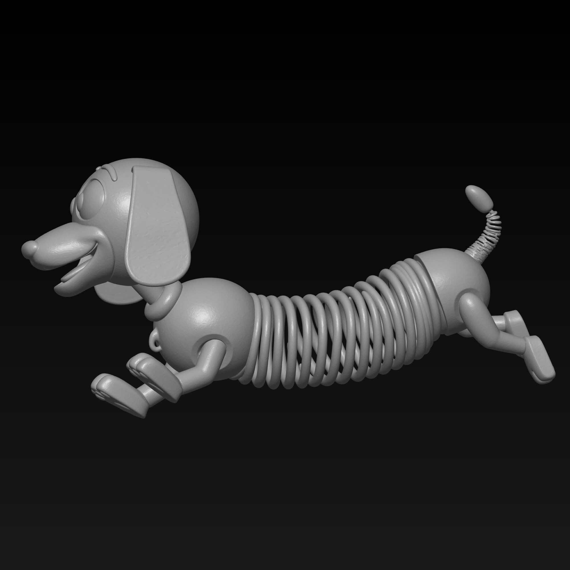 Slinky Dog 3D Model STL - Iconic Toy Character 3D Model