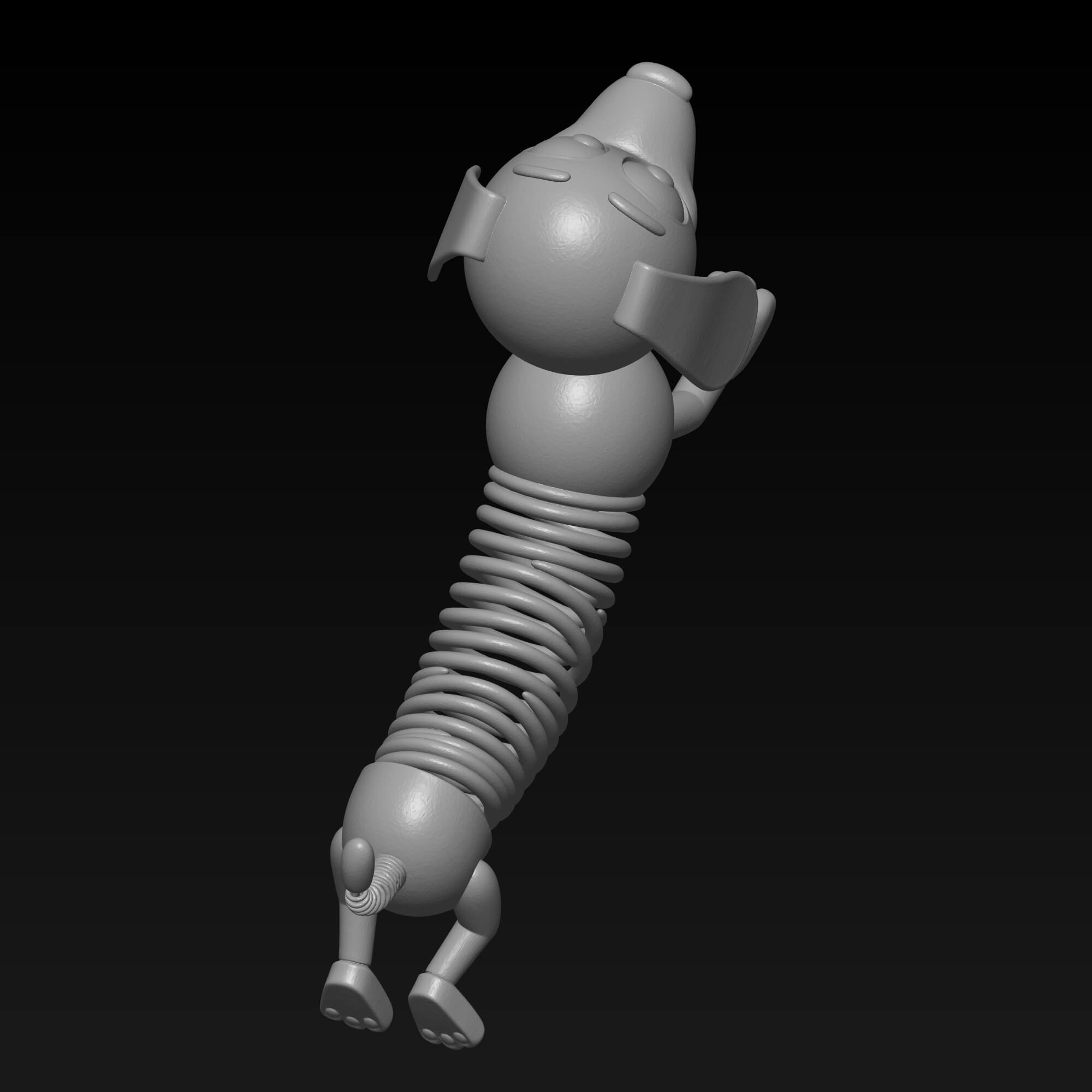 Slinky Dog 3D Model STL - Iconic Toy Character 3D Model