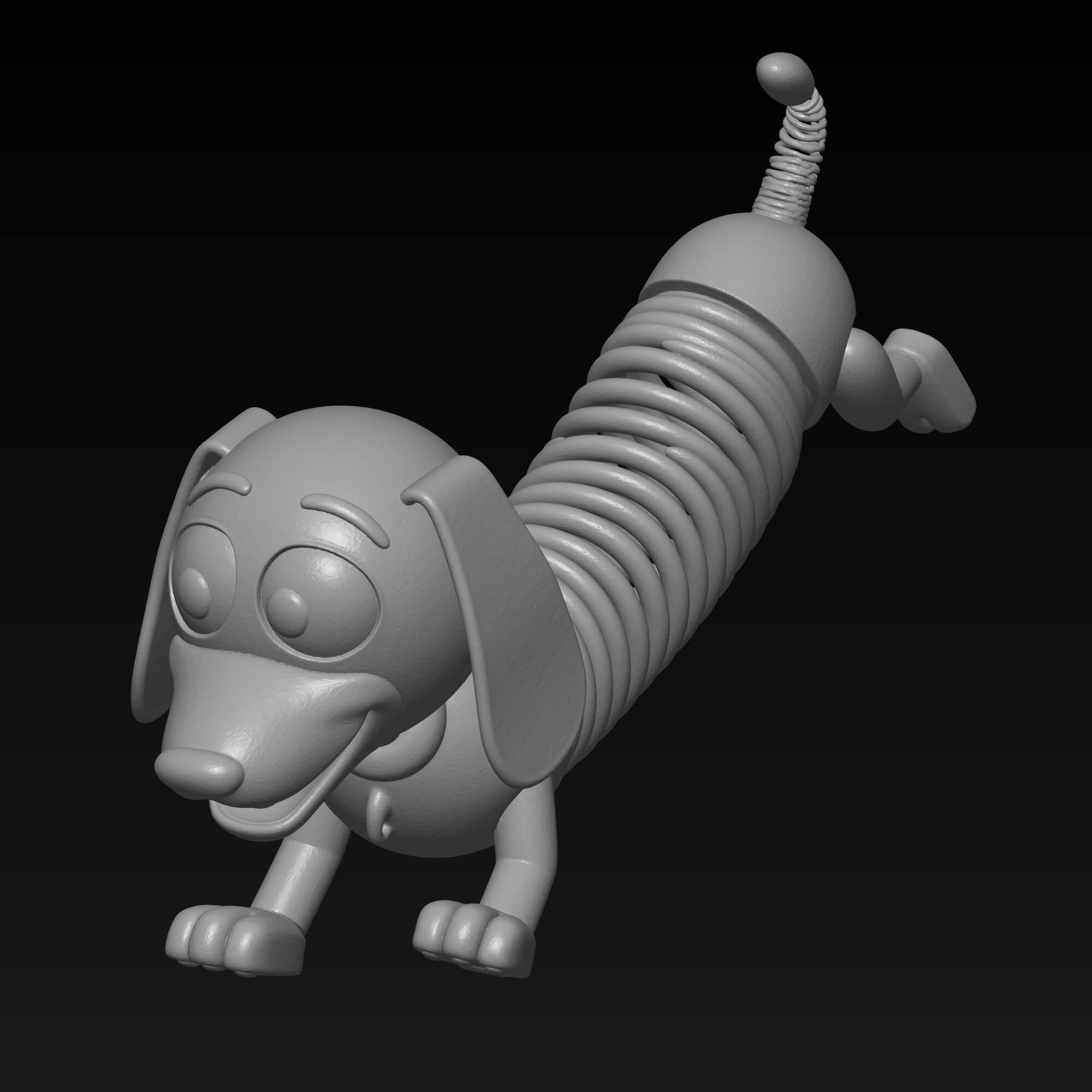 Slinky Dog 3D Model STL - Iconic Toy Character 3D Model