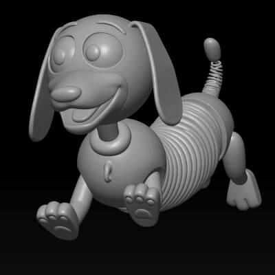Slinky Dog 3D Model STL - Iconic Toy Character 3D Model