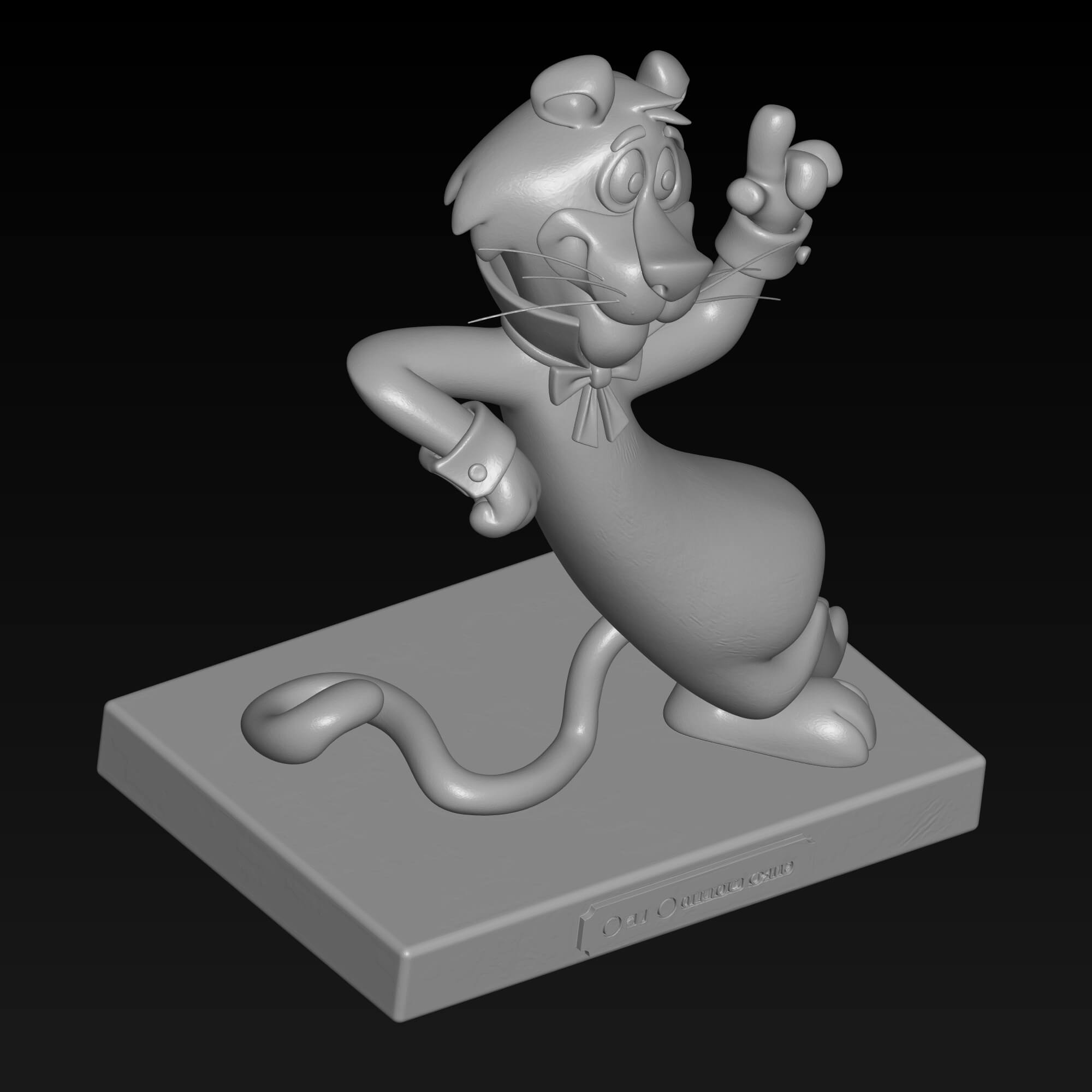 Snagglepuss 3D STL File Retro Hanna Barbera Miniature 3D Model