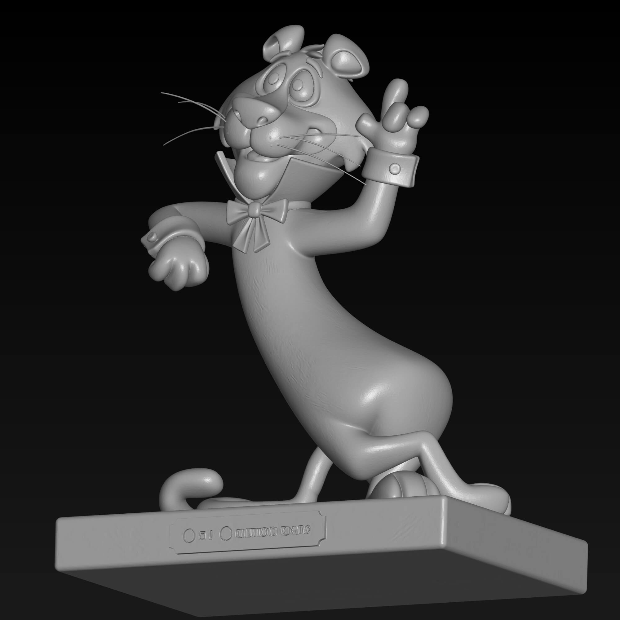 Snagglepuss 3D STL File Retro Hanna Barbera Miniature 3D Model