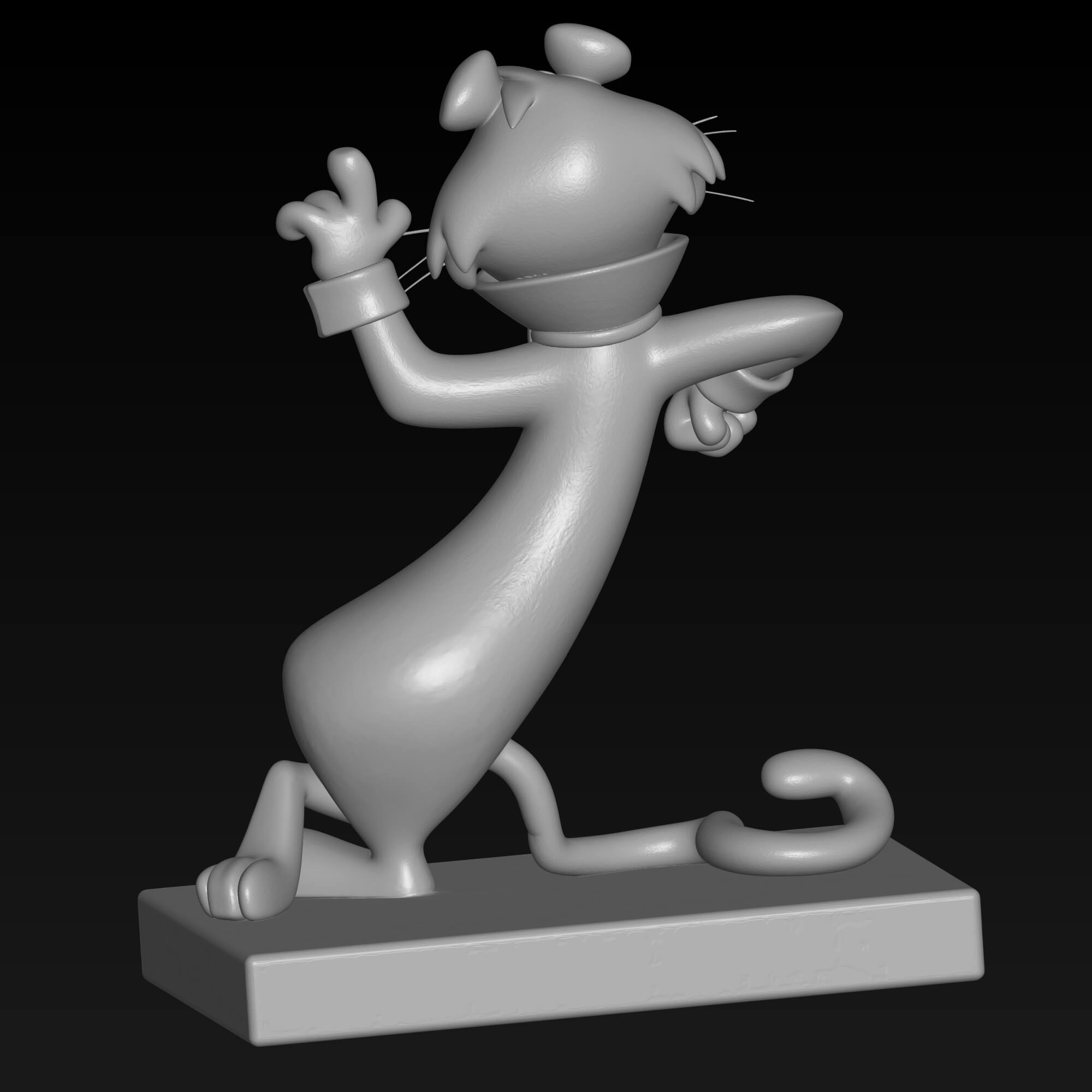 Snagglepuss 3D STL File Retro Hanna Barbera Miniature 3D Model