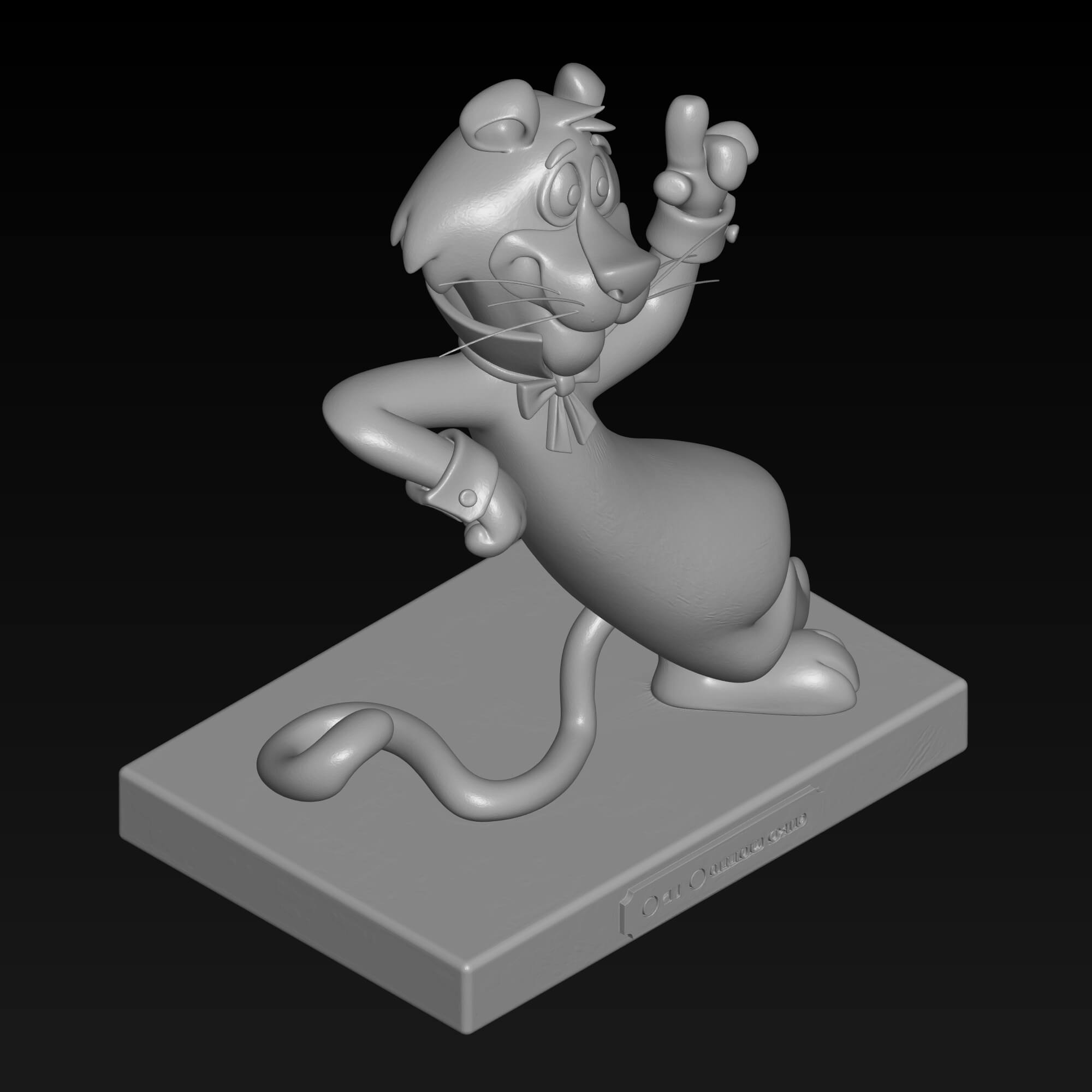 Snagglepuss 3D STL File Retro Hanna Barbera Miniature 3D Model