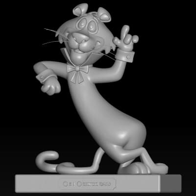 Snagglepuss 3D STL File Retro Hanna Barbera Miniature