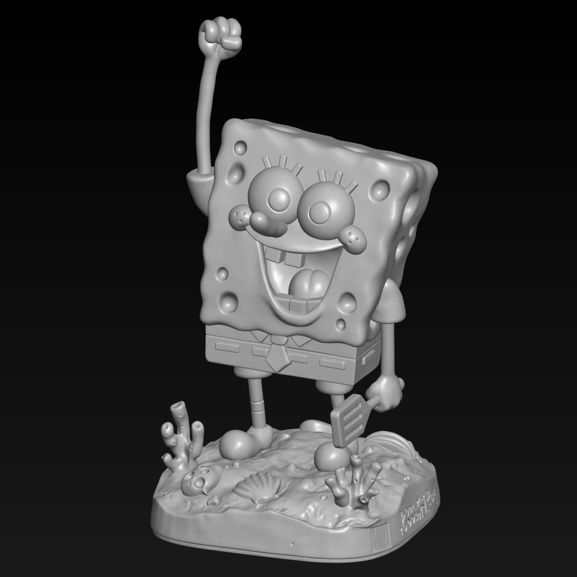 SpongeBob SquarePants 3D Printing STL File Digital Download 3D Model