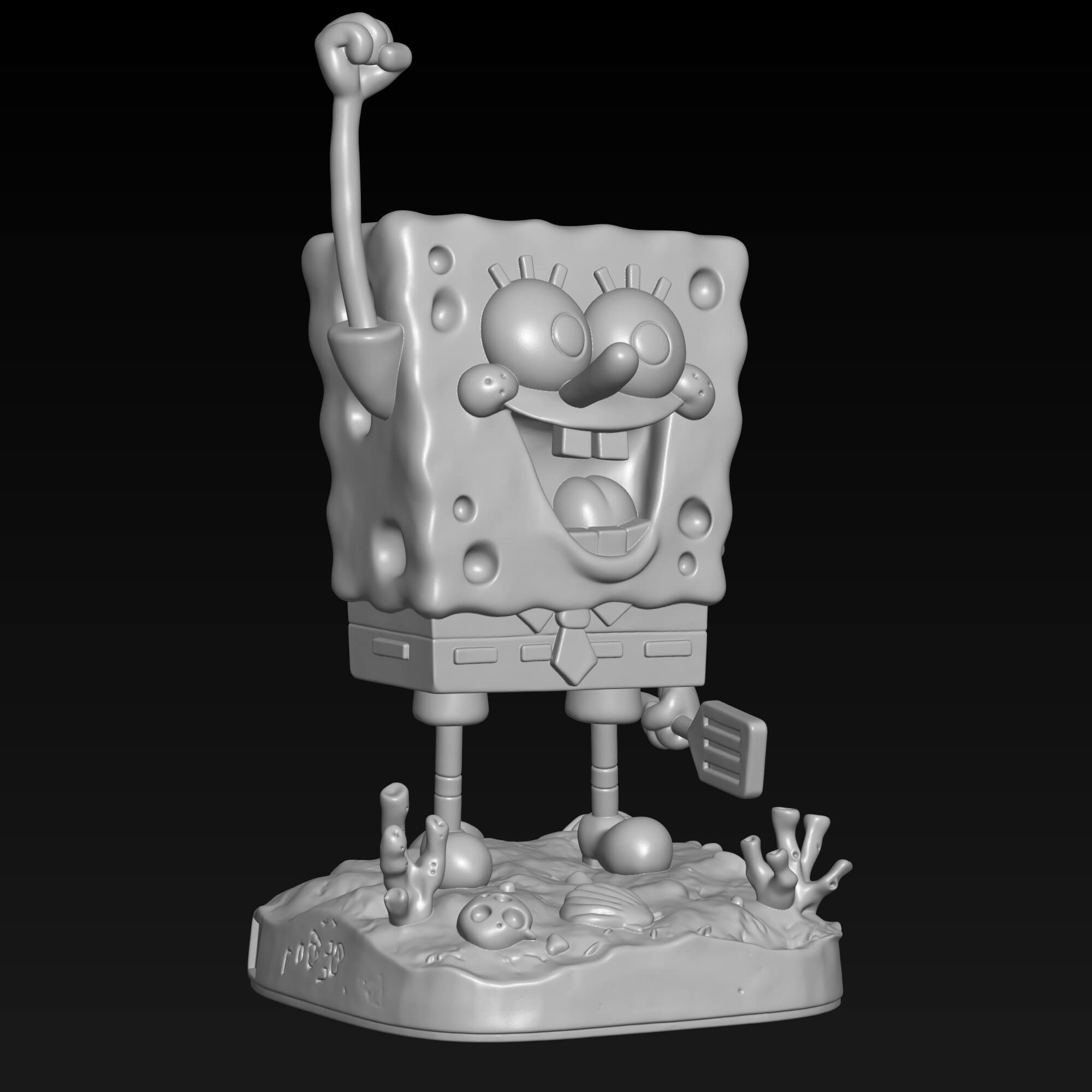 SpongeBob SquarePants 3D Printing STL File Digital Download 3D Model