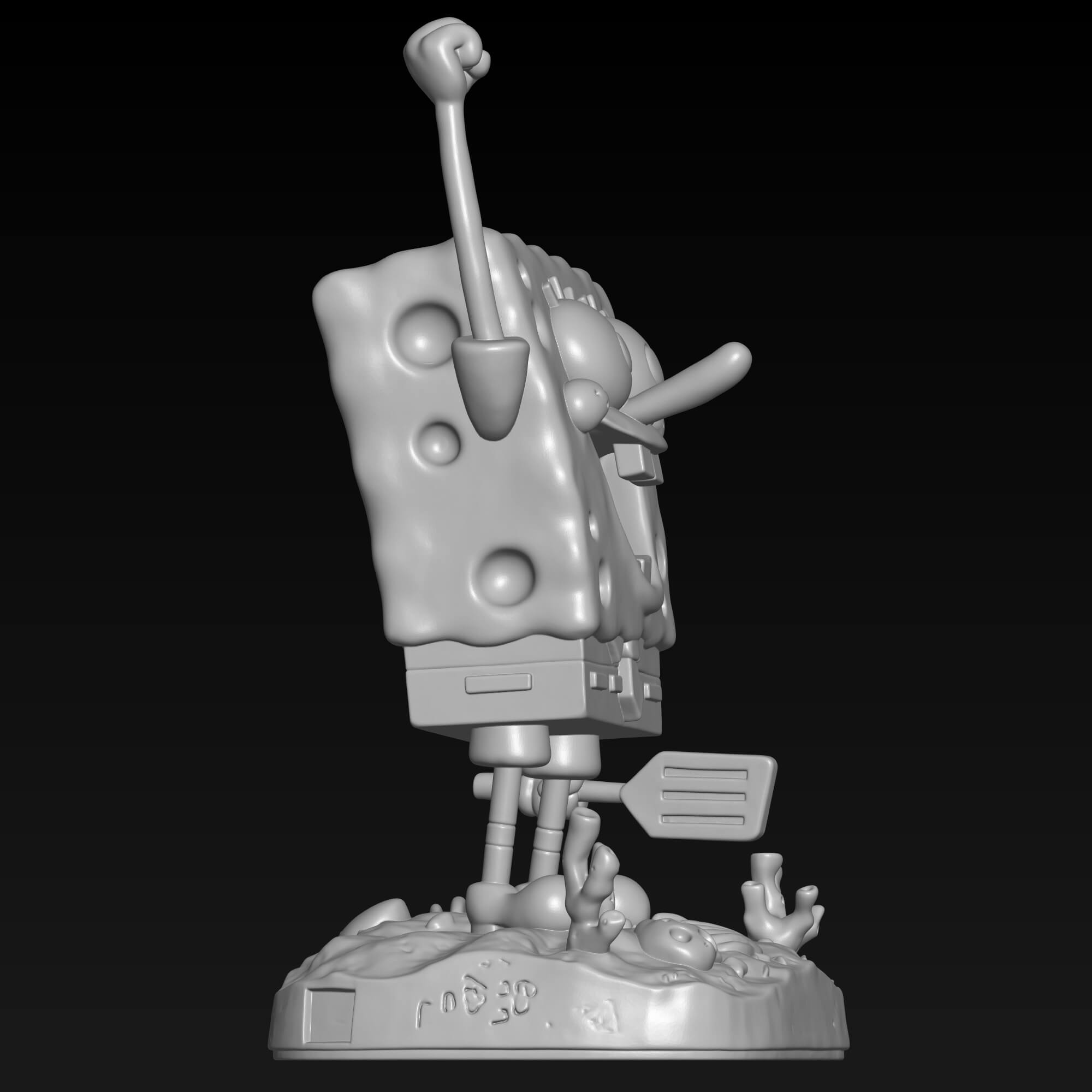 SpongeBob SquarePants 3D Printing STL File Digital Download 3D Model