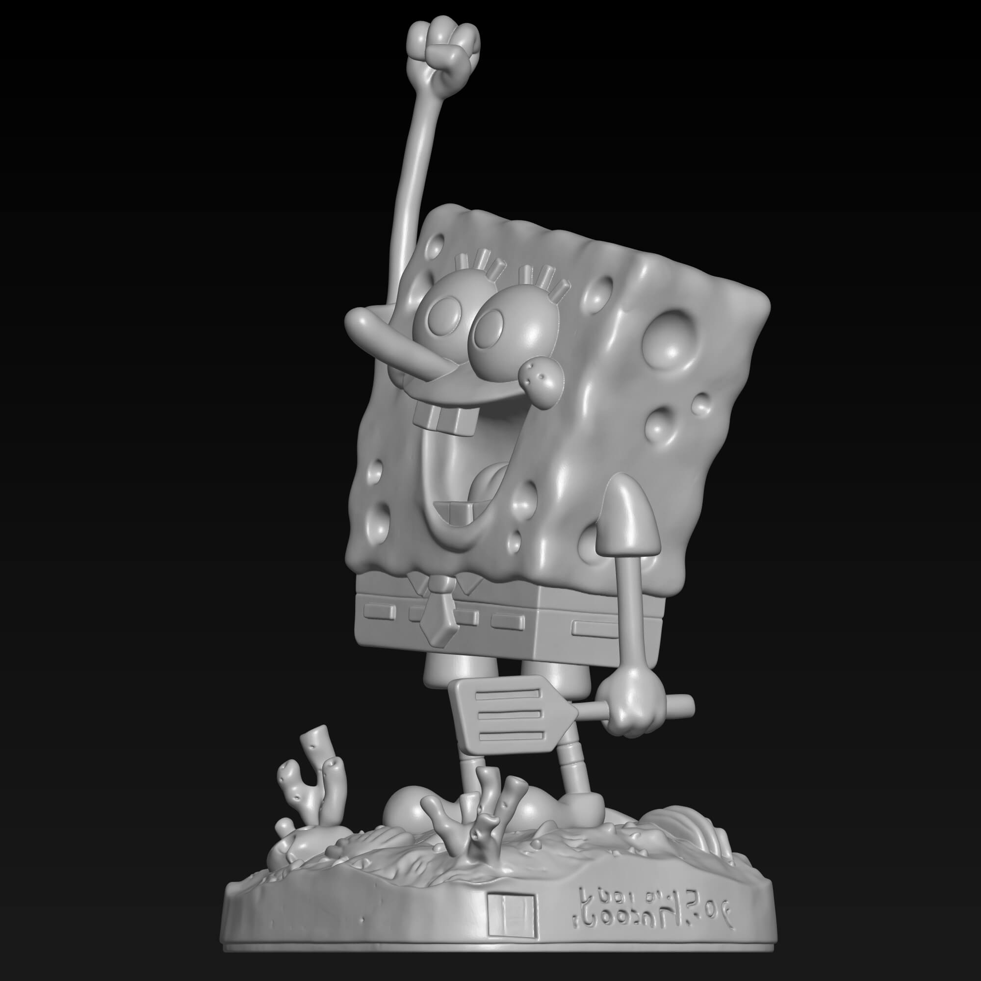 SpongeBob SquarePants 3D Printing STL File Digital Download 3D Model