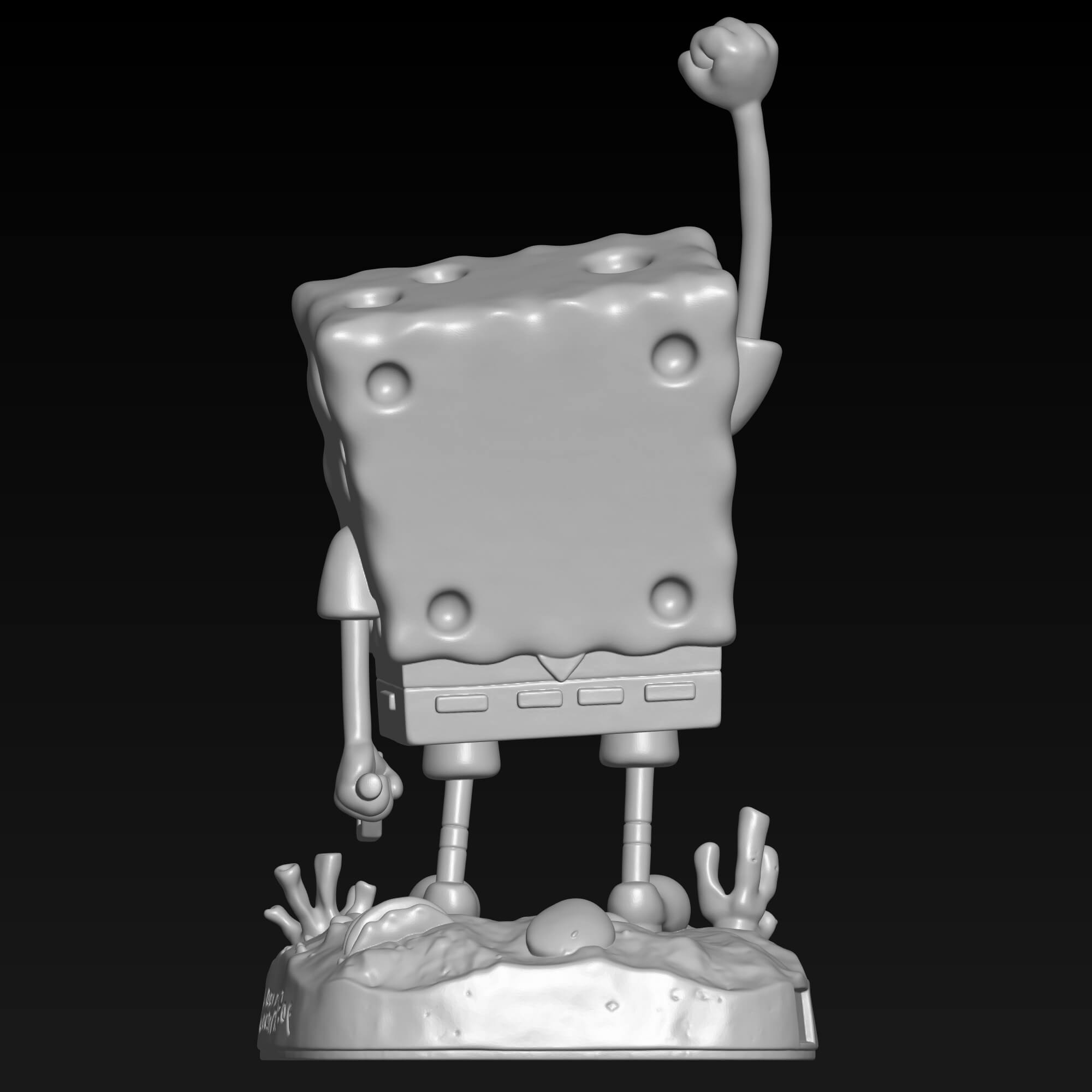 SpongeBob SquarePants 3D Printing STL File Digital Download 3D Model