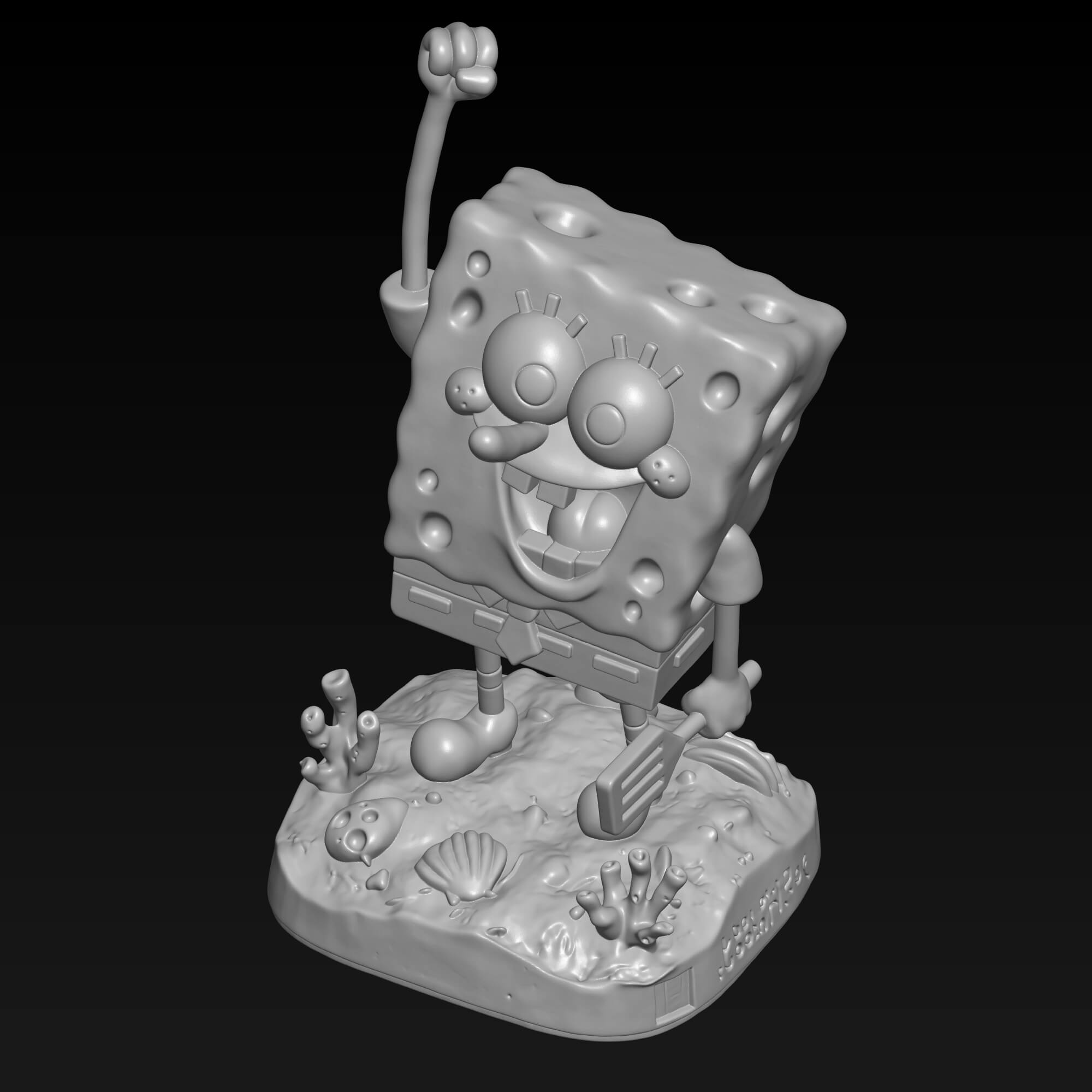 SpongeBob SquarePants 3D Printing STL File Digital Download 3D Model