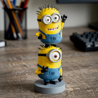 Stacked Minions 3D STL File for FDM Printing 3D Model