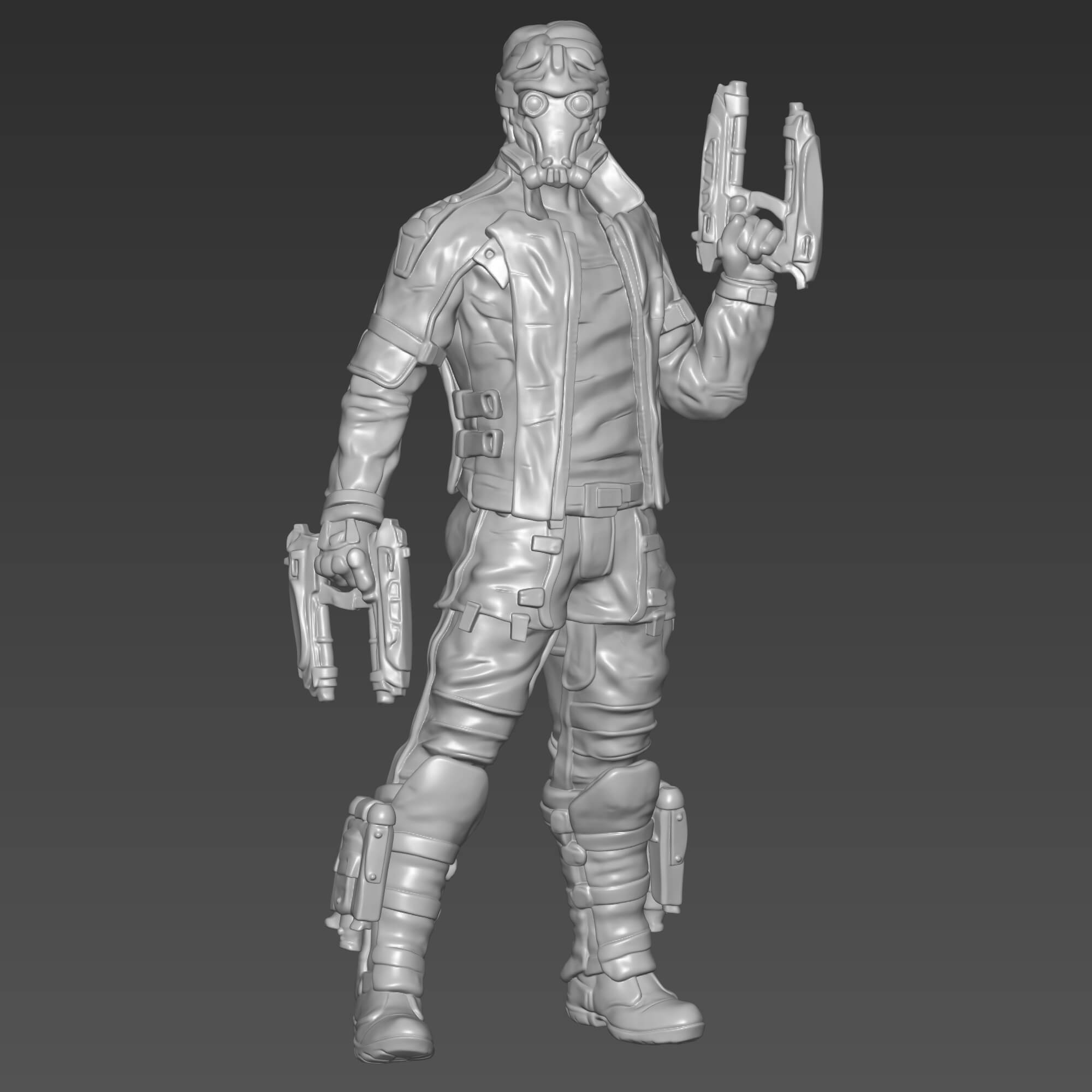Star-Lord 3D STL File High Detail Galactic Hero 3D Model