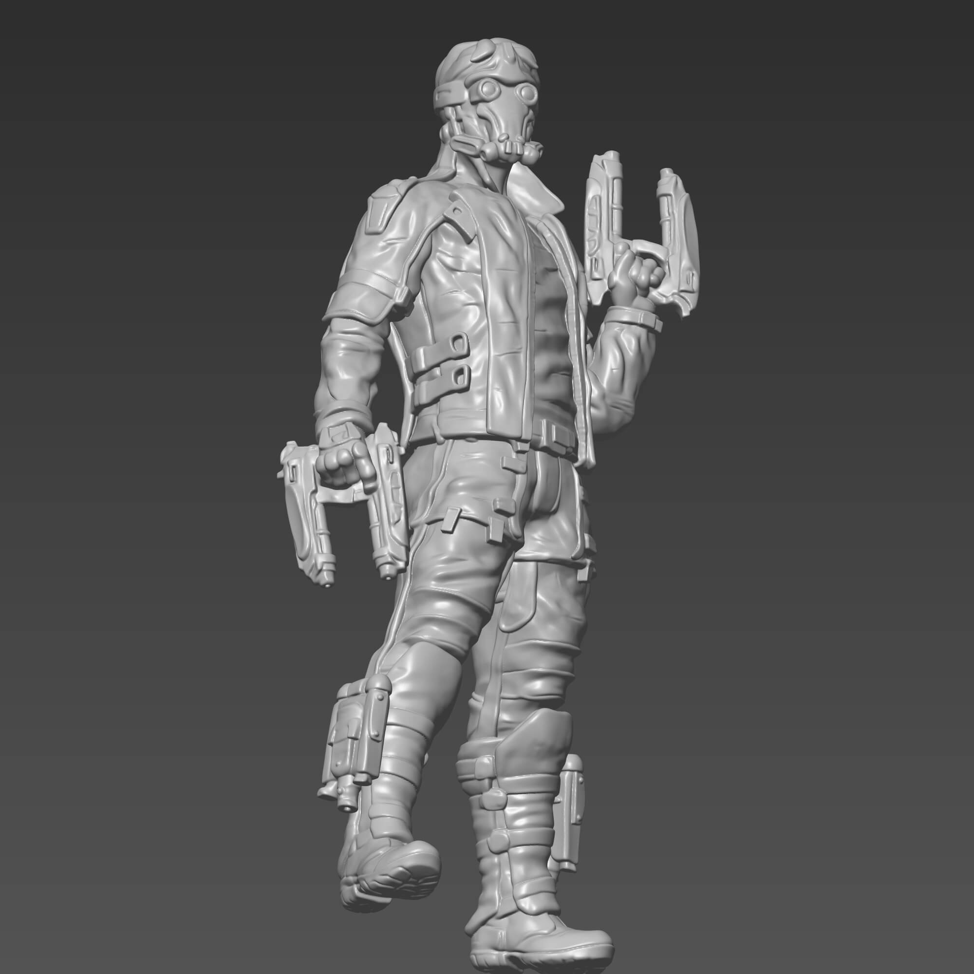 Star-Lord 3D STL File High Detail Galactic Hero 3D Model