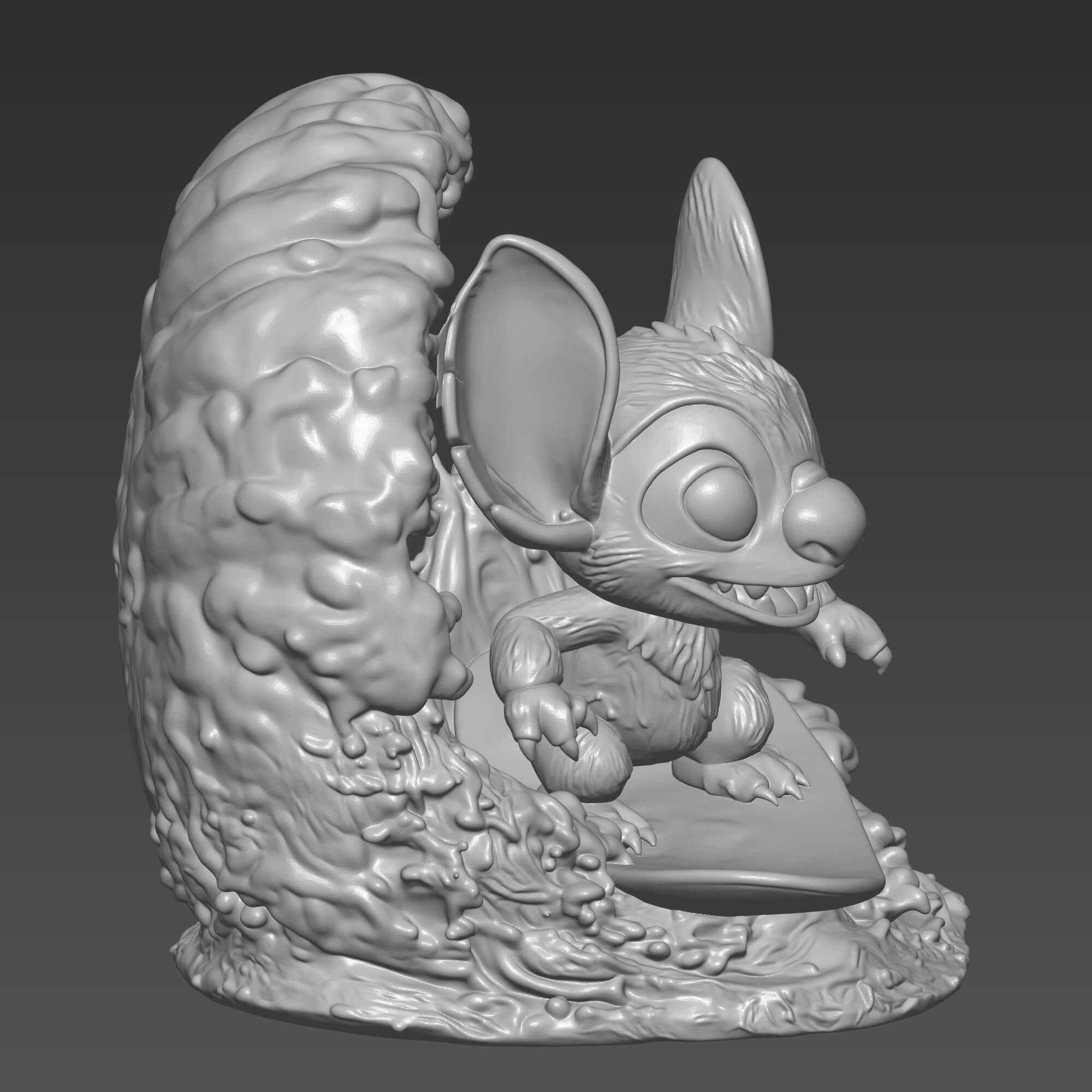 Stitch STL File for 3D Printing Surfing Stitch 3D Model 3D Model