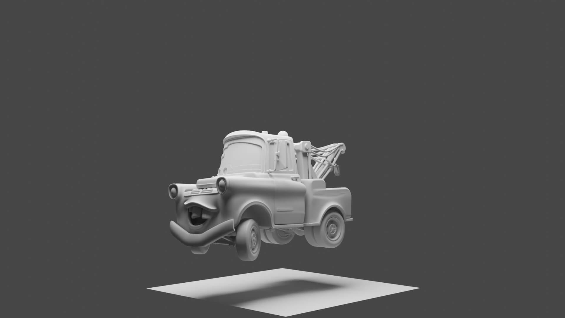 The Cars Mater Inspired 3D Printable Model 3D Model