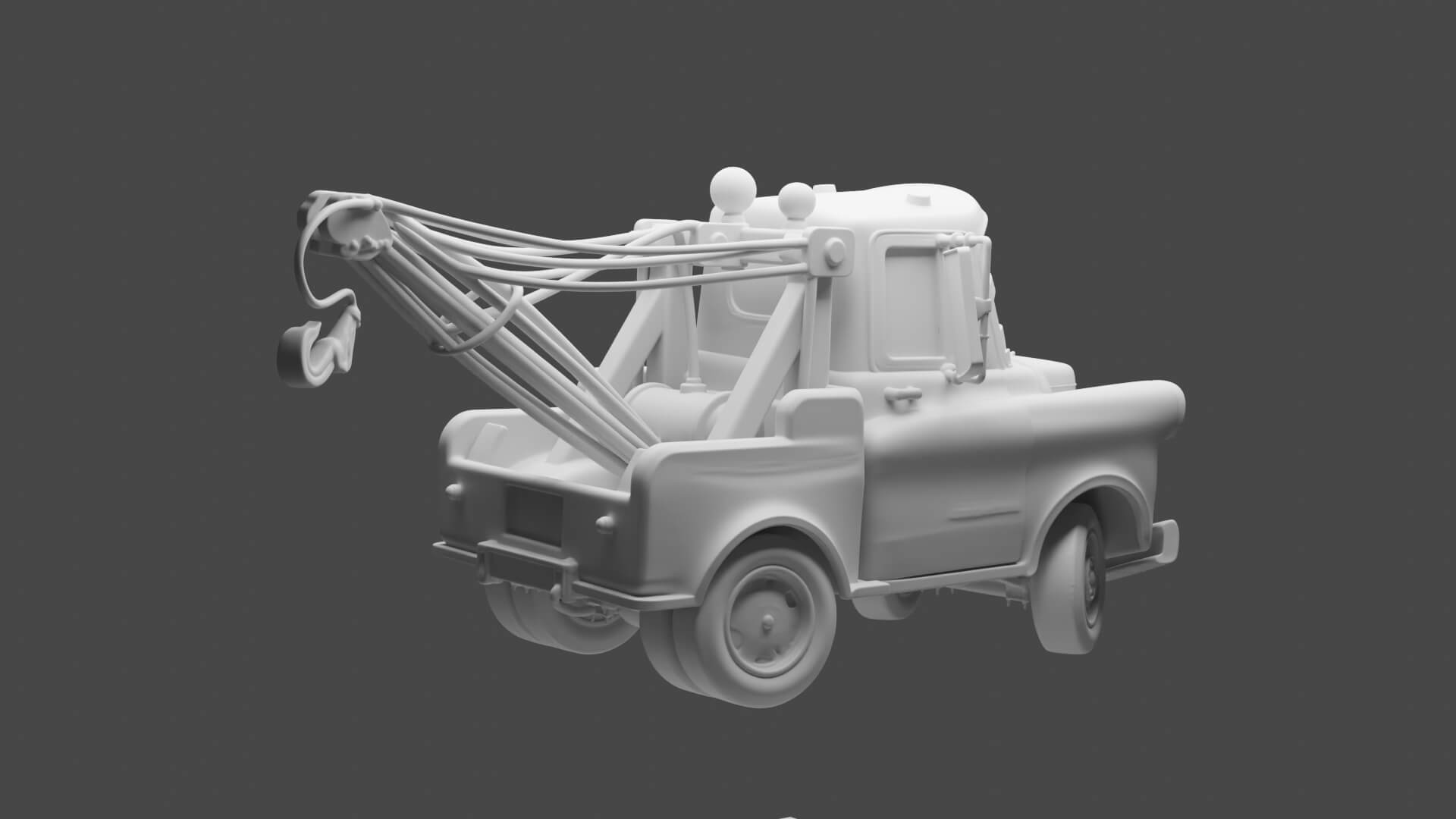 The Cars Mater Inspired 3D Printable Model 3D Model
