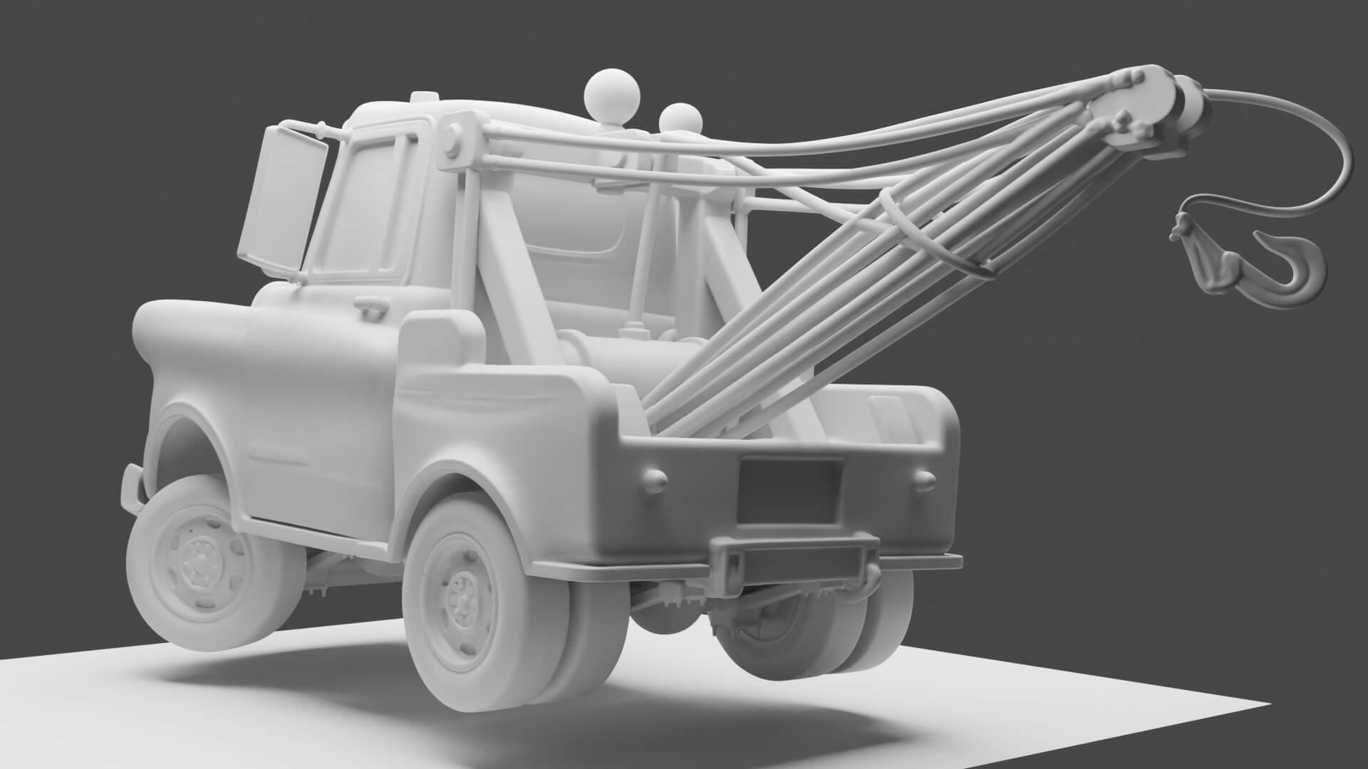 The Cars Mater Inspired 3D Printable Model 3D Model