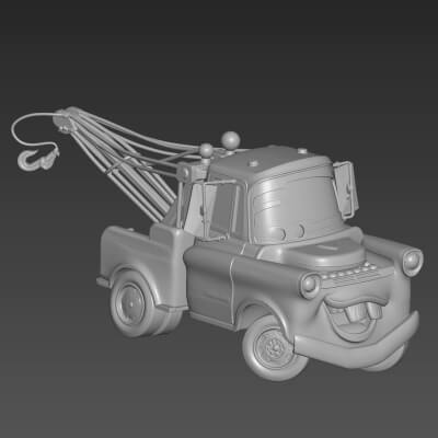 The Cars Mater Inspired 3D Printable Model
