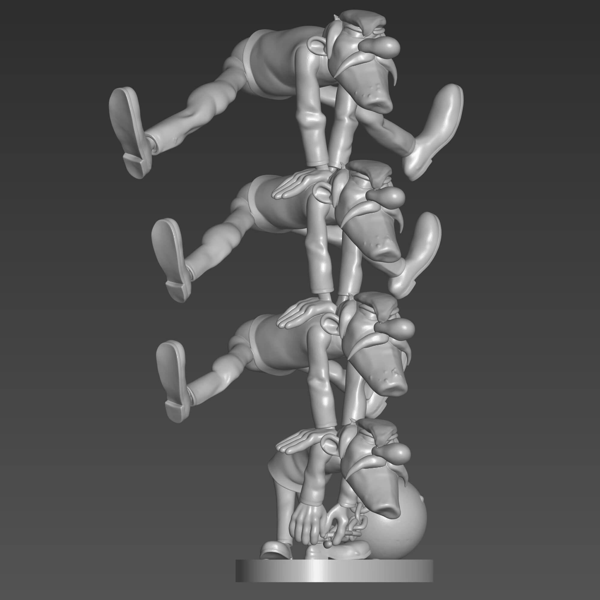 The Dalton Brothers Lucky Luke 3D STL File 3D Model