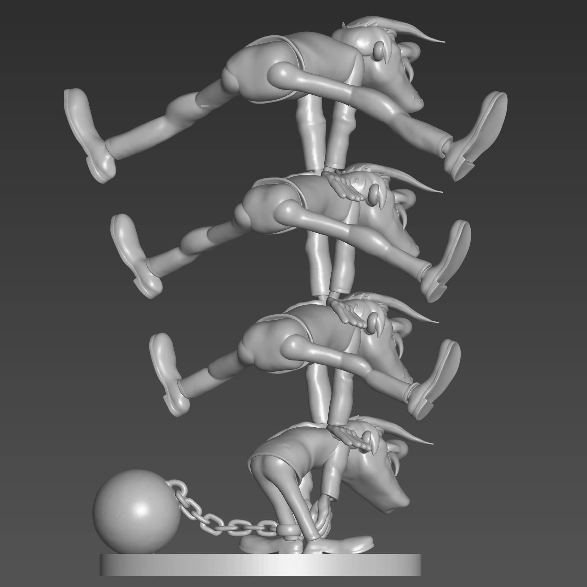 The Dalton Brothers Lucky Luke 3D STL File 3D Model