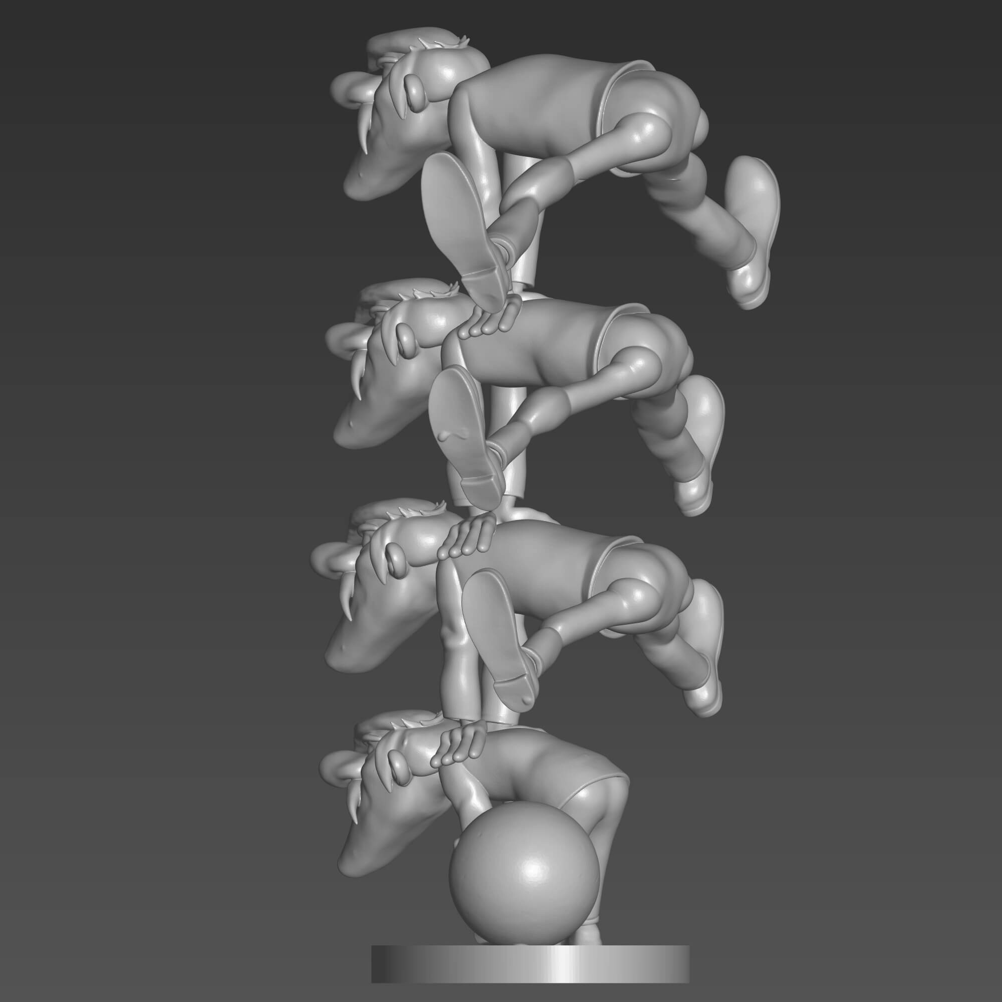 The Dalton Brothers Lucky Luke 3D STL File 3D Model