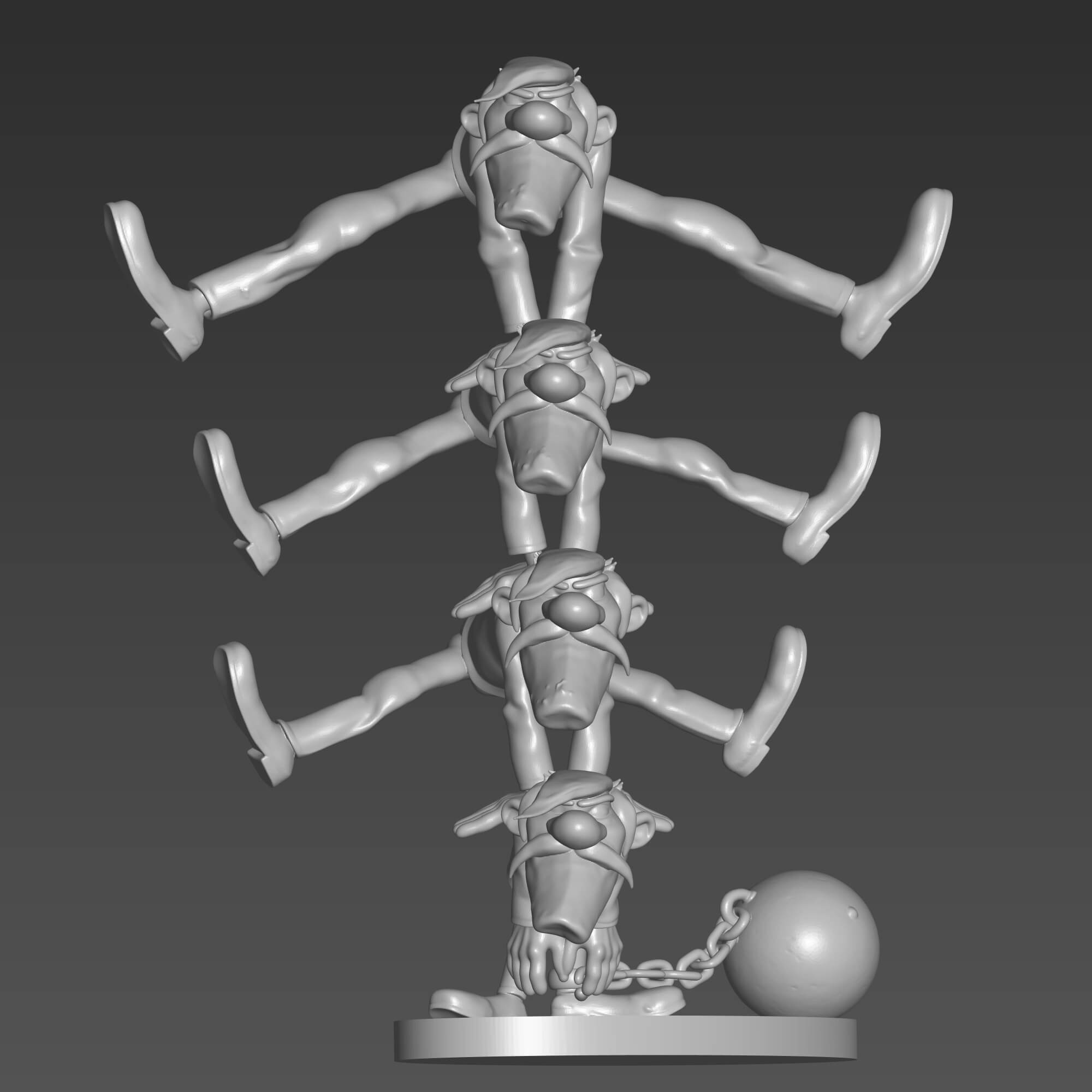 The Dalton Brothers Lucky Luke 3D STL File 3D Model
