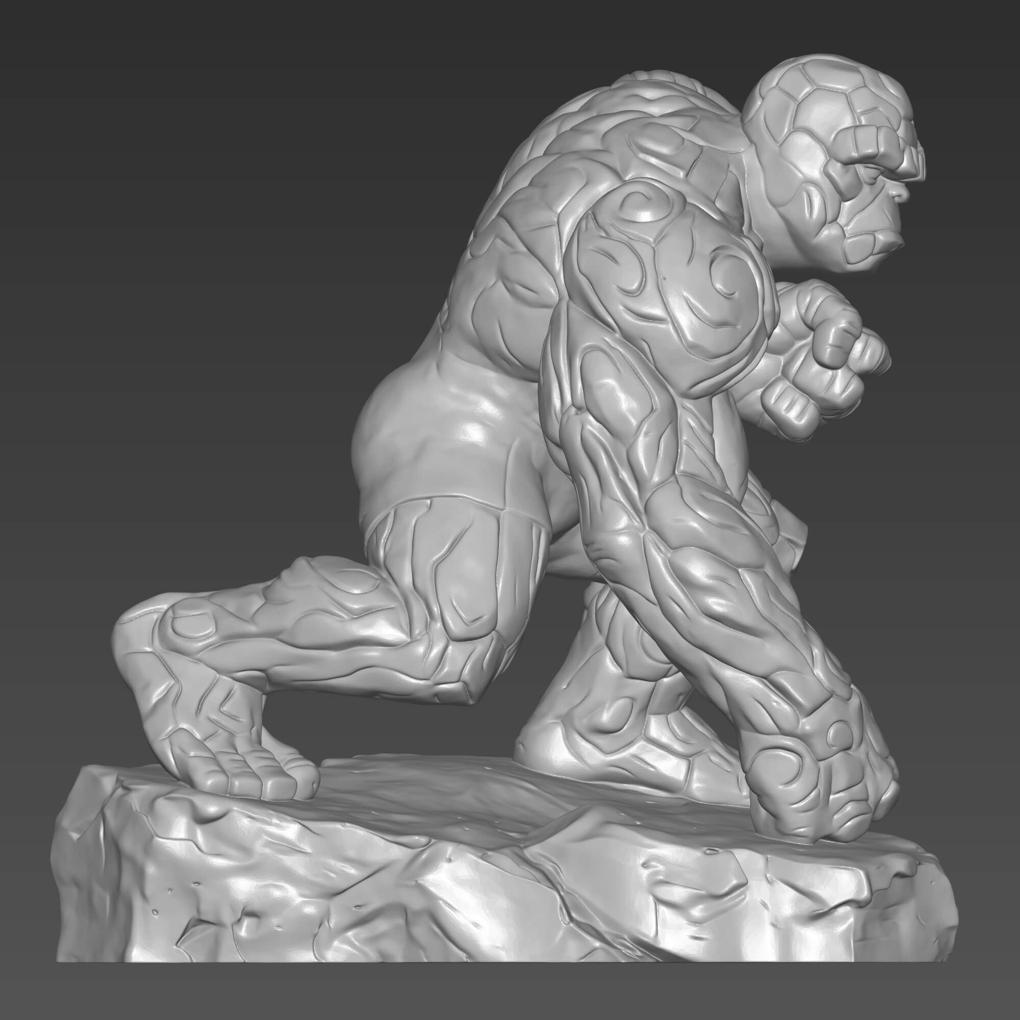 The Thing STL File for 3D Printing Fantastic Four Ben Grimm 3D Model