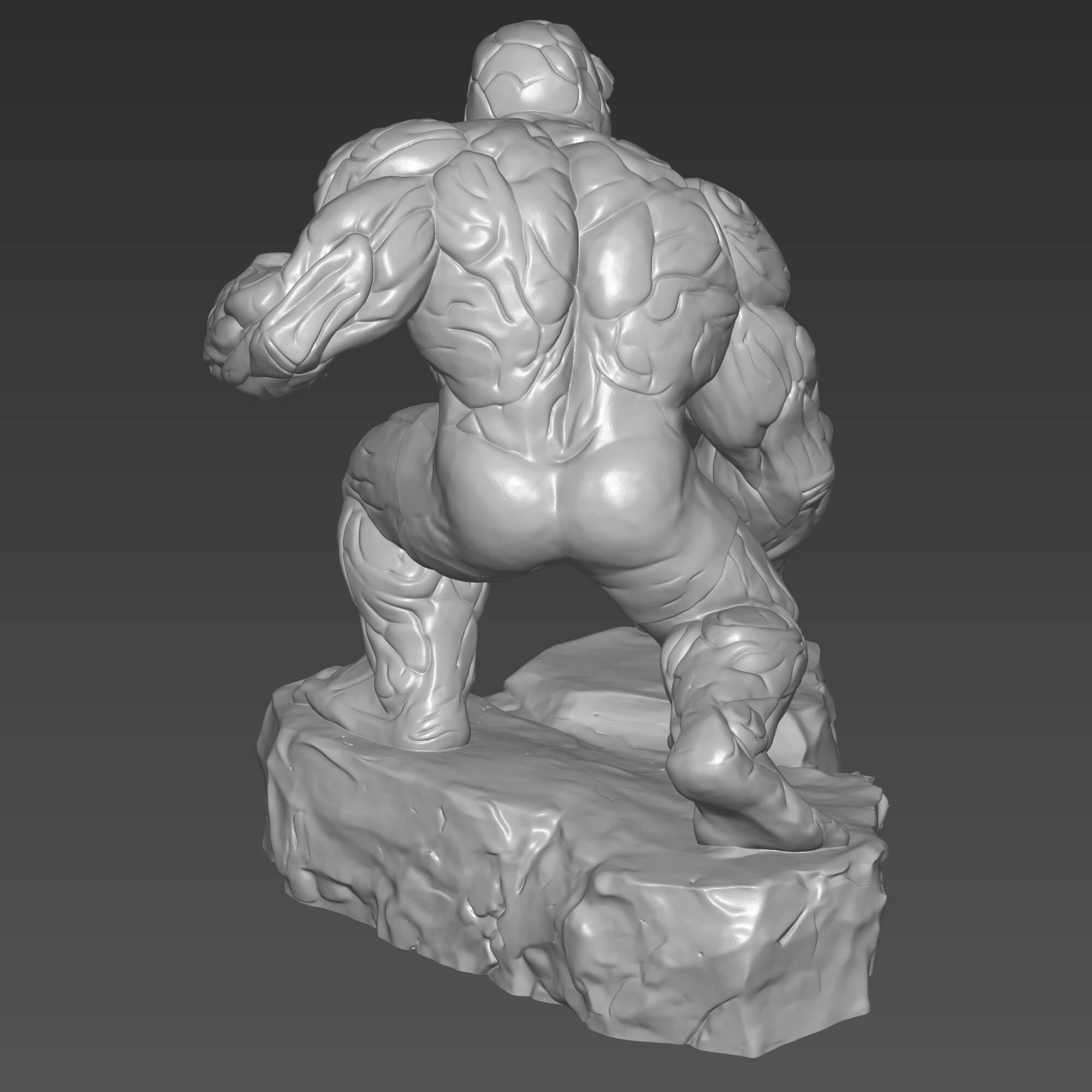 The Thing STL File for 3D Printing Fantastic Four Ben Grimm 3D Model