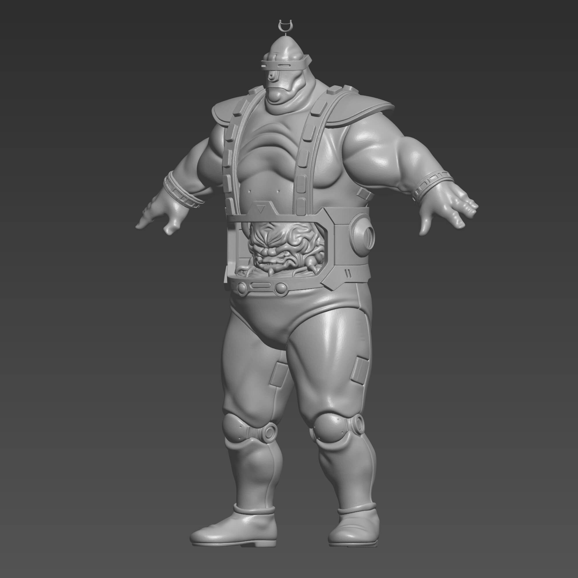 TMNT Krang Android Suit STL Ninja Turtles Villain 3D Print 3D Model