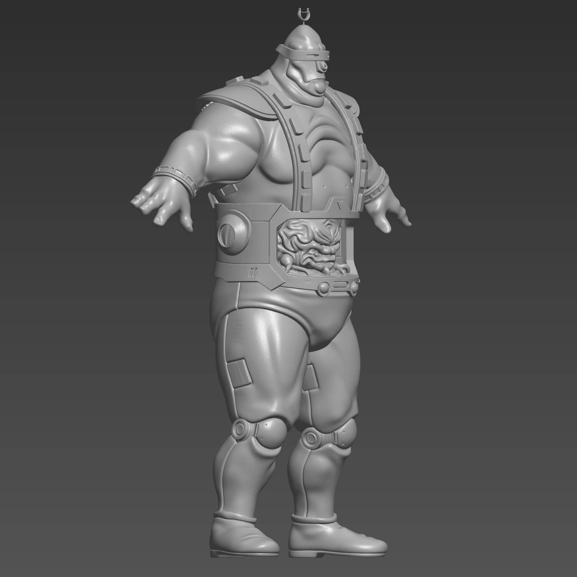 TMNT Krang Android Suit STL Ninja Turtles Villain 3D Print 3D Model