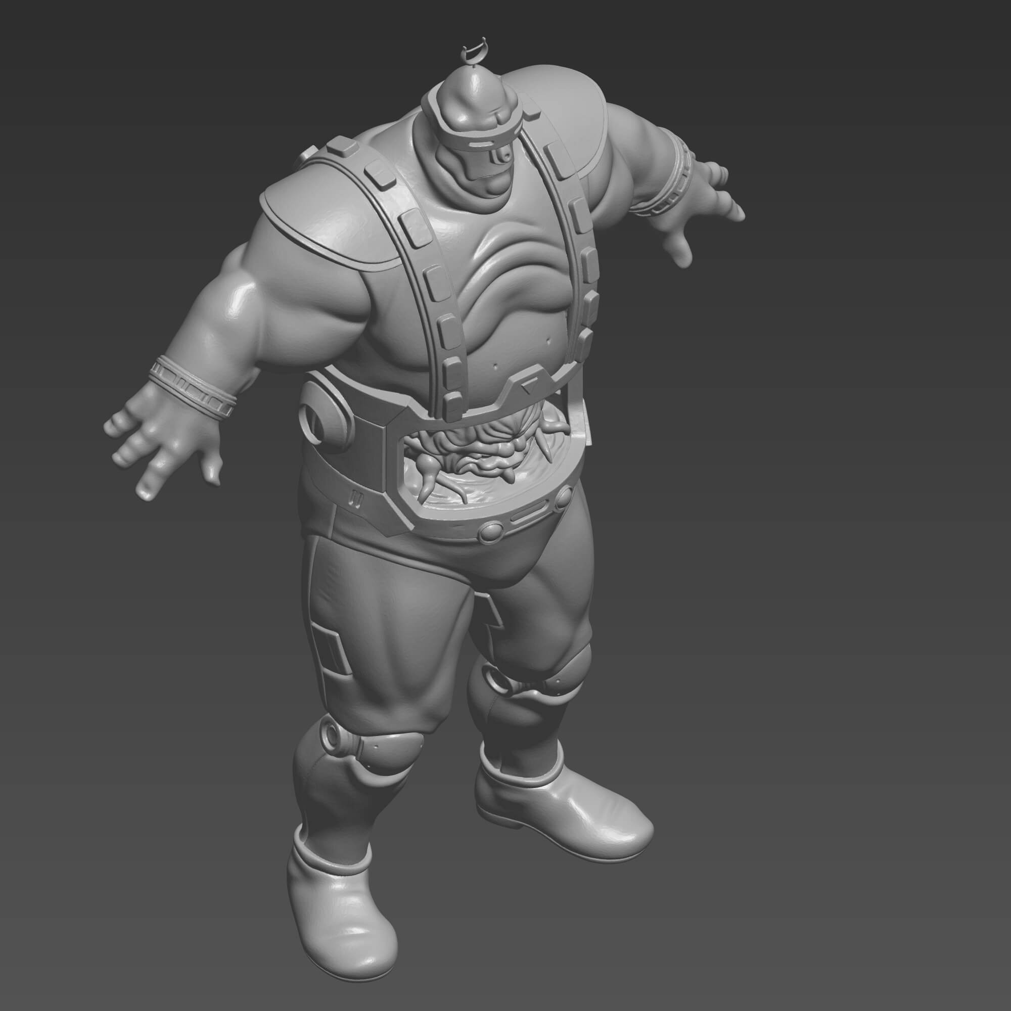 TMNT Krang Android Suit STL Ninja Turtles Villain 3D Print 3D Model