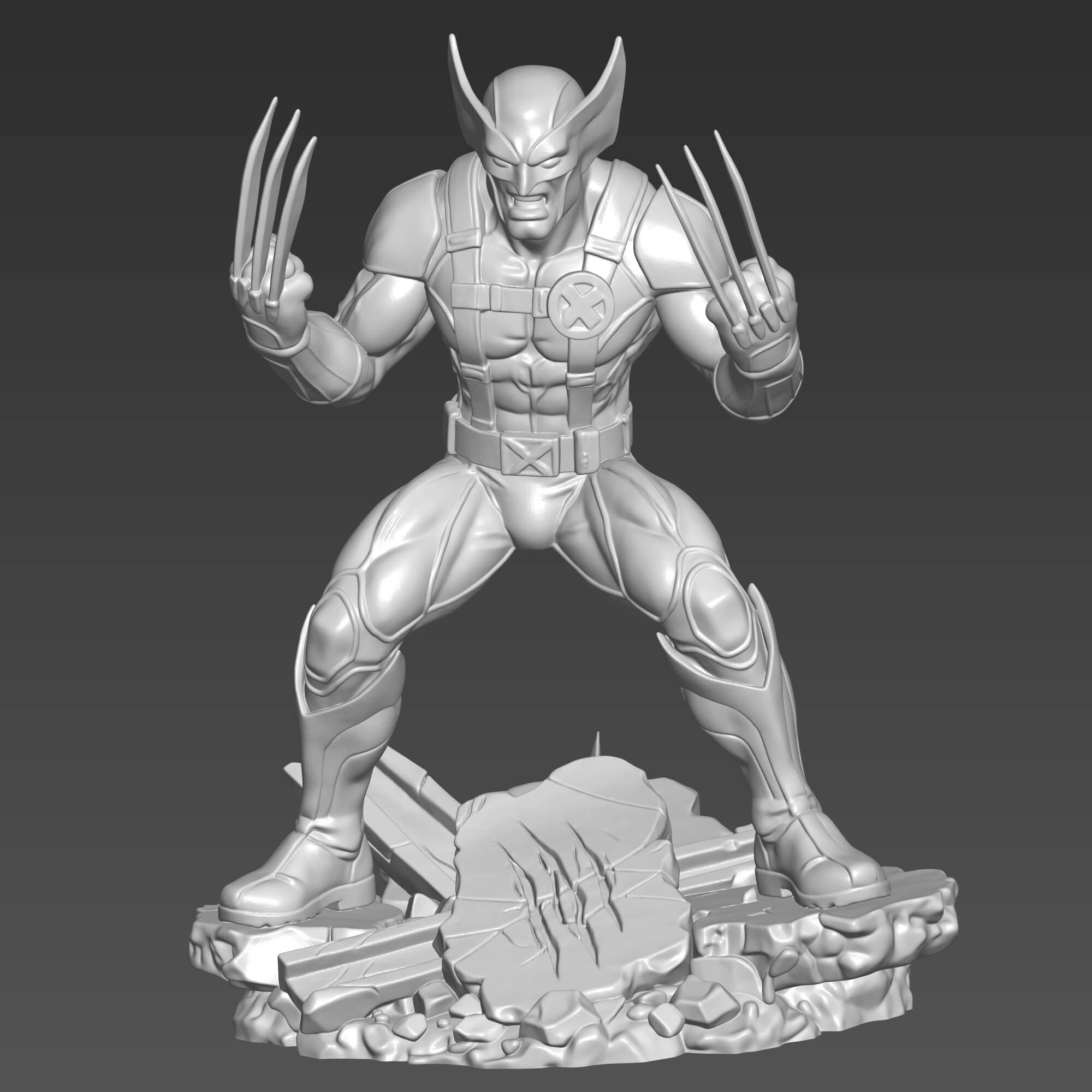 Wolverine 3D STL File Logan Marvel Figure 3D Model