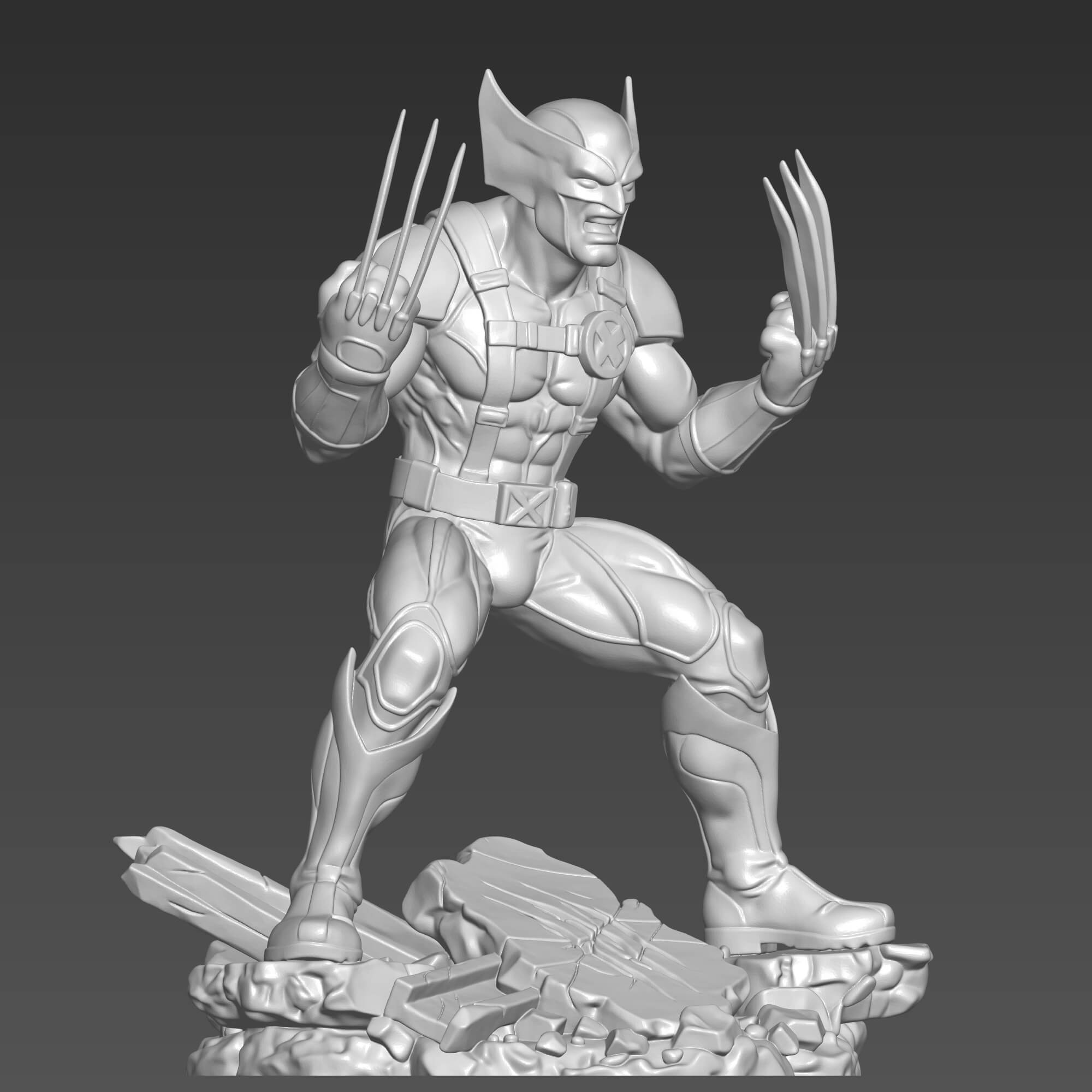 Wolverine 3D STL File Logan Marvel Figure 3D Model