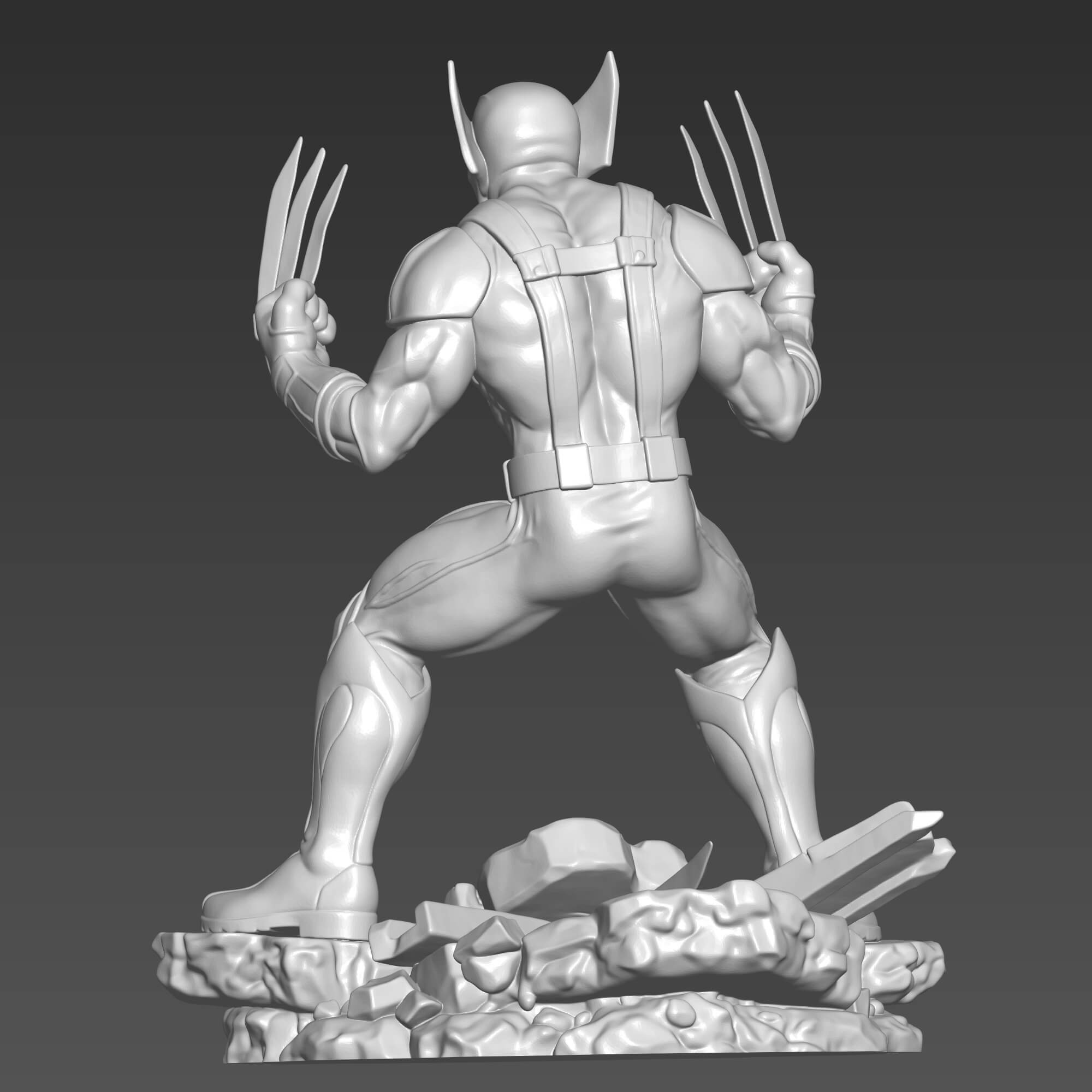 Wolverine 3D STL File Logan Marvel Figure 3D Model