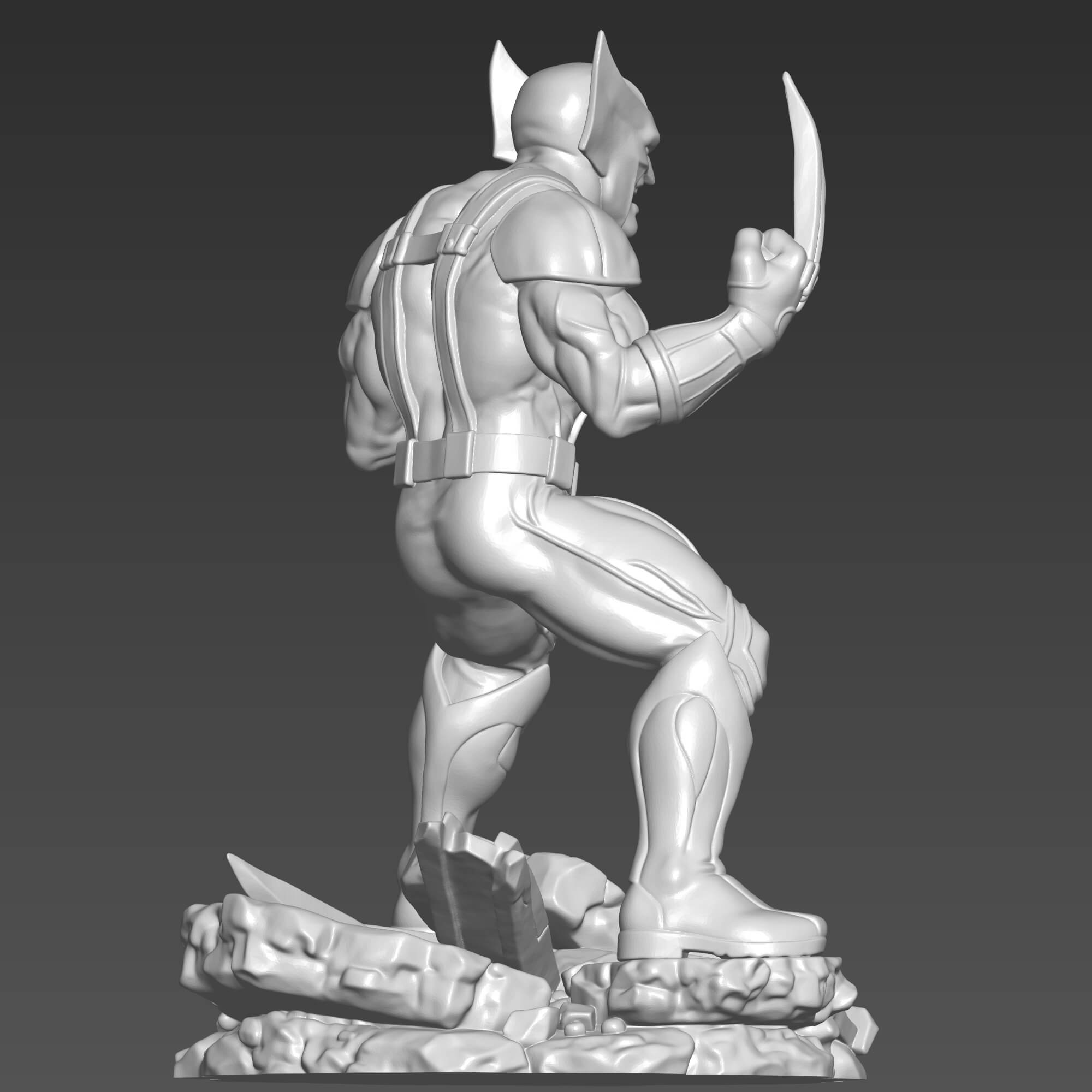 Wolverine 3D STL File Logan Marvel Figure 3D Model