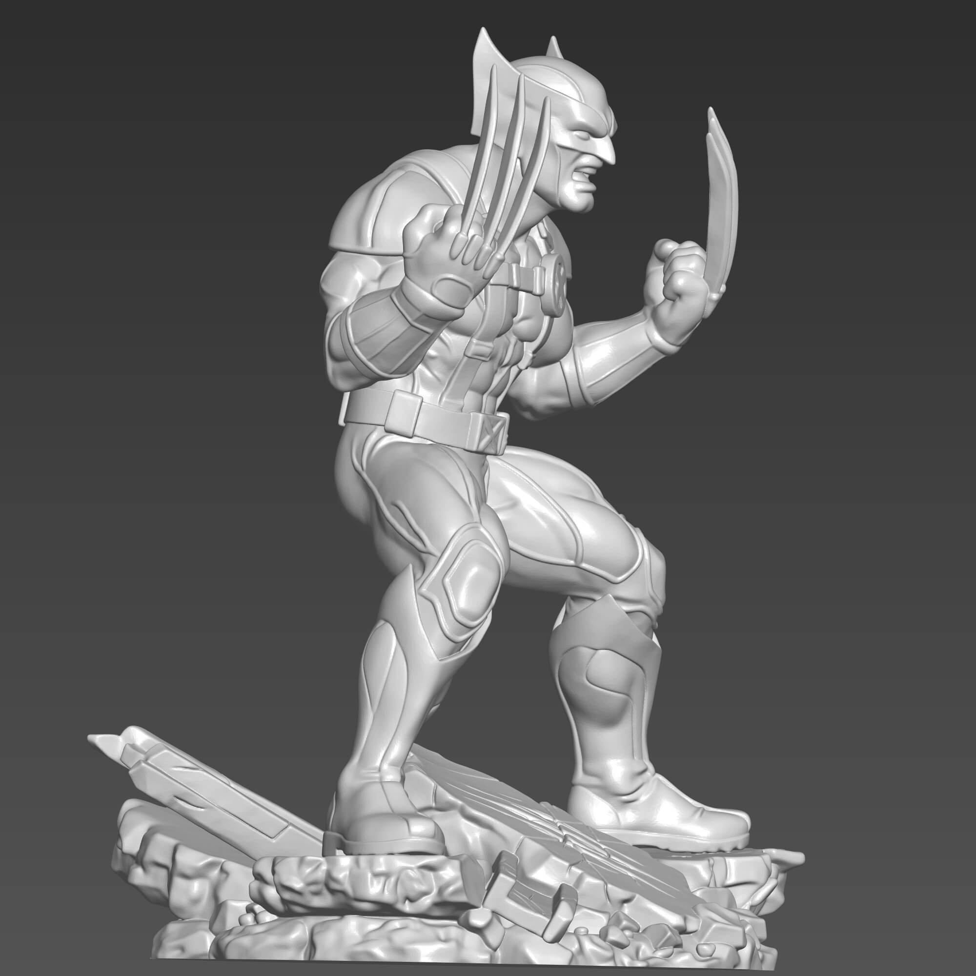 Wolverine 3D STL File Logan Marvel Figure 3D Model