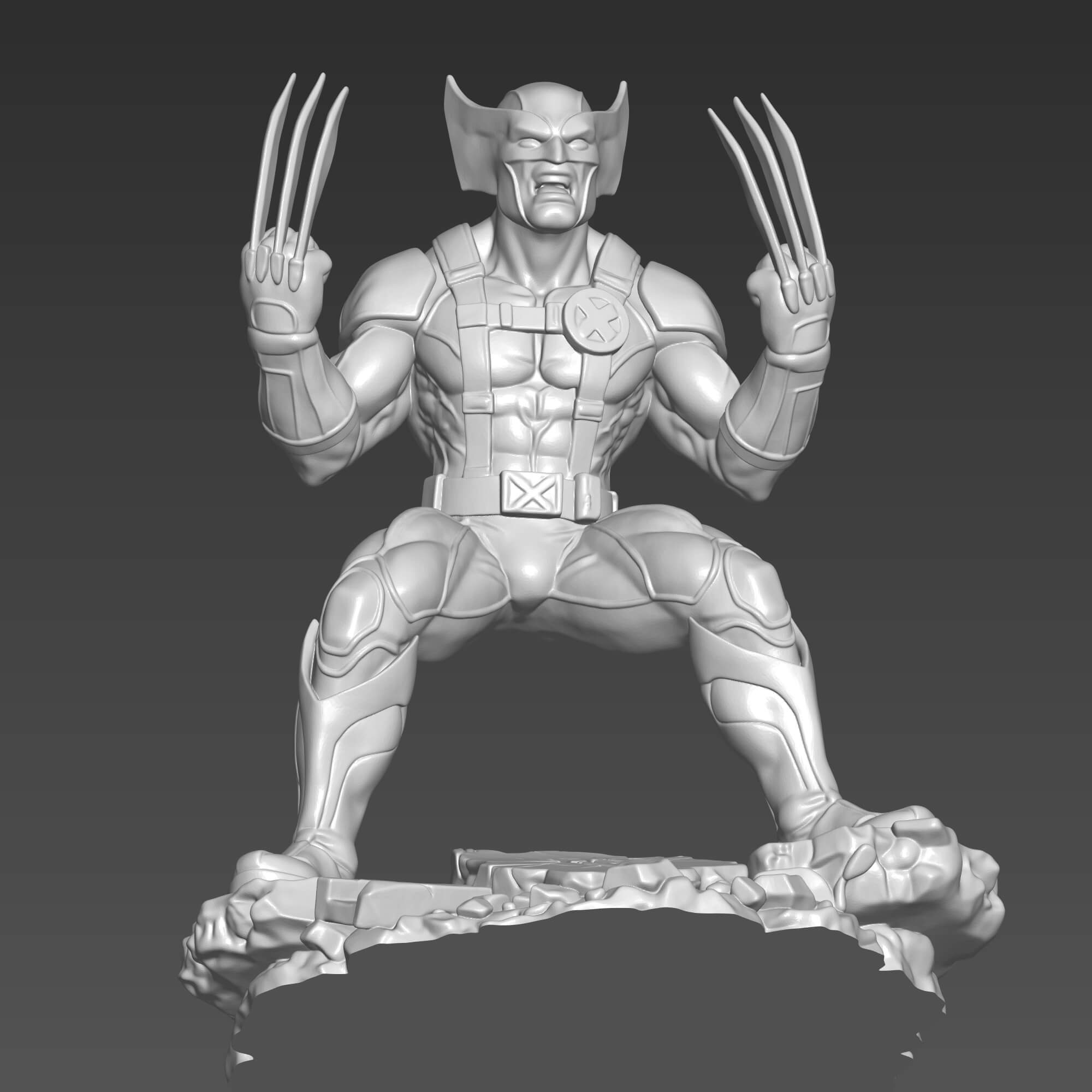 Wolverine 3D STL File Logan Marvel Figure 3D Model