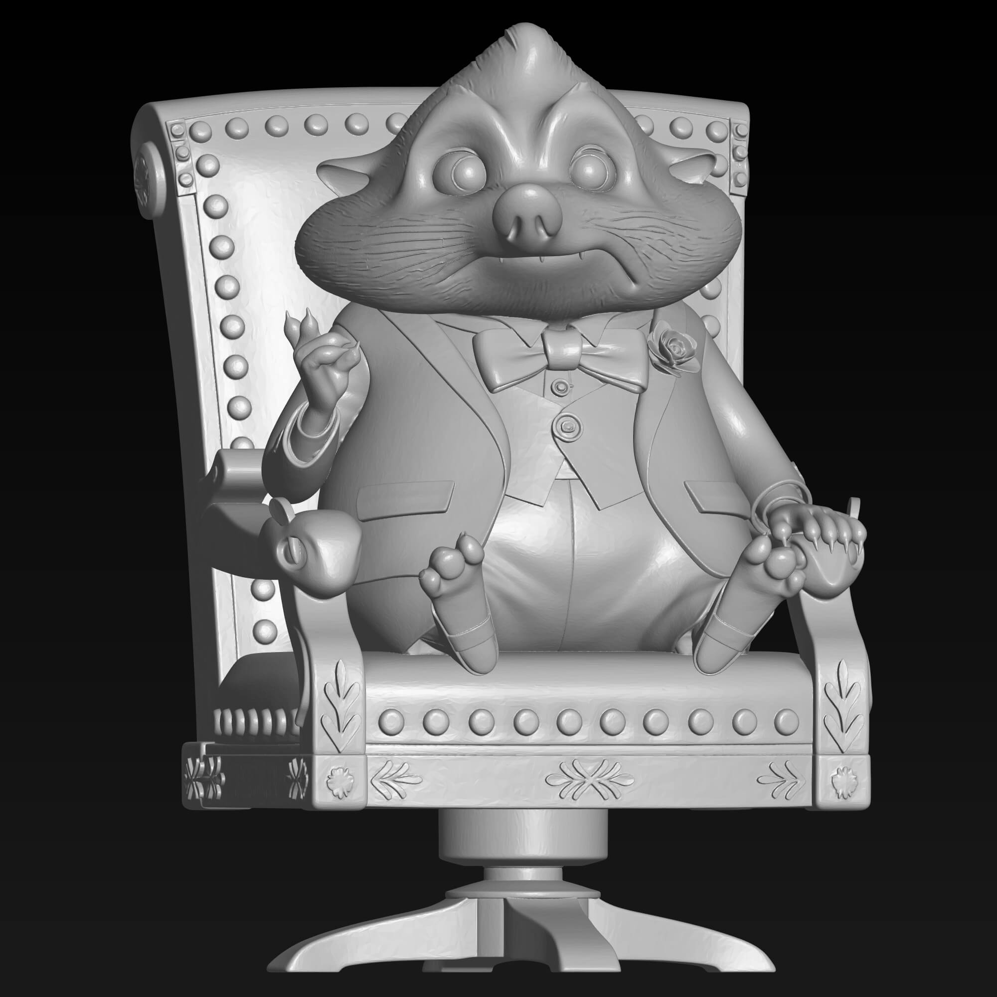 Zootopia Mr. Big 3D STL File for 3D Printing 3D Model