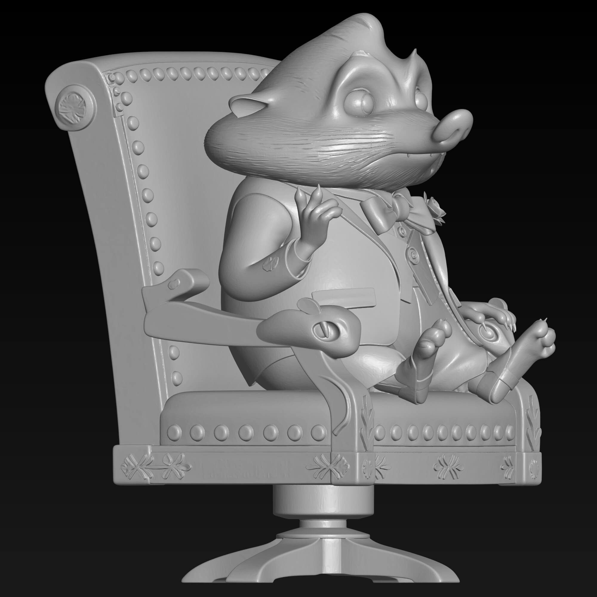 Zootopia Mr. Big 3D STL File for 3D Printing 3D Model