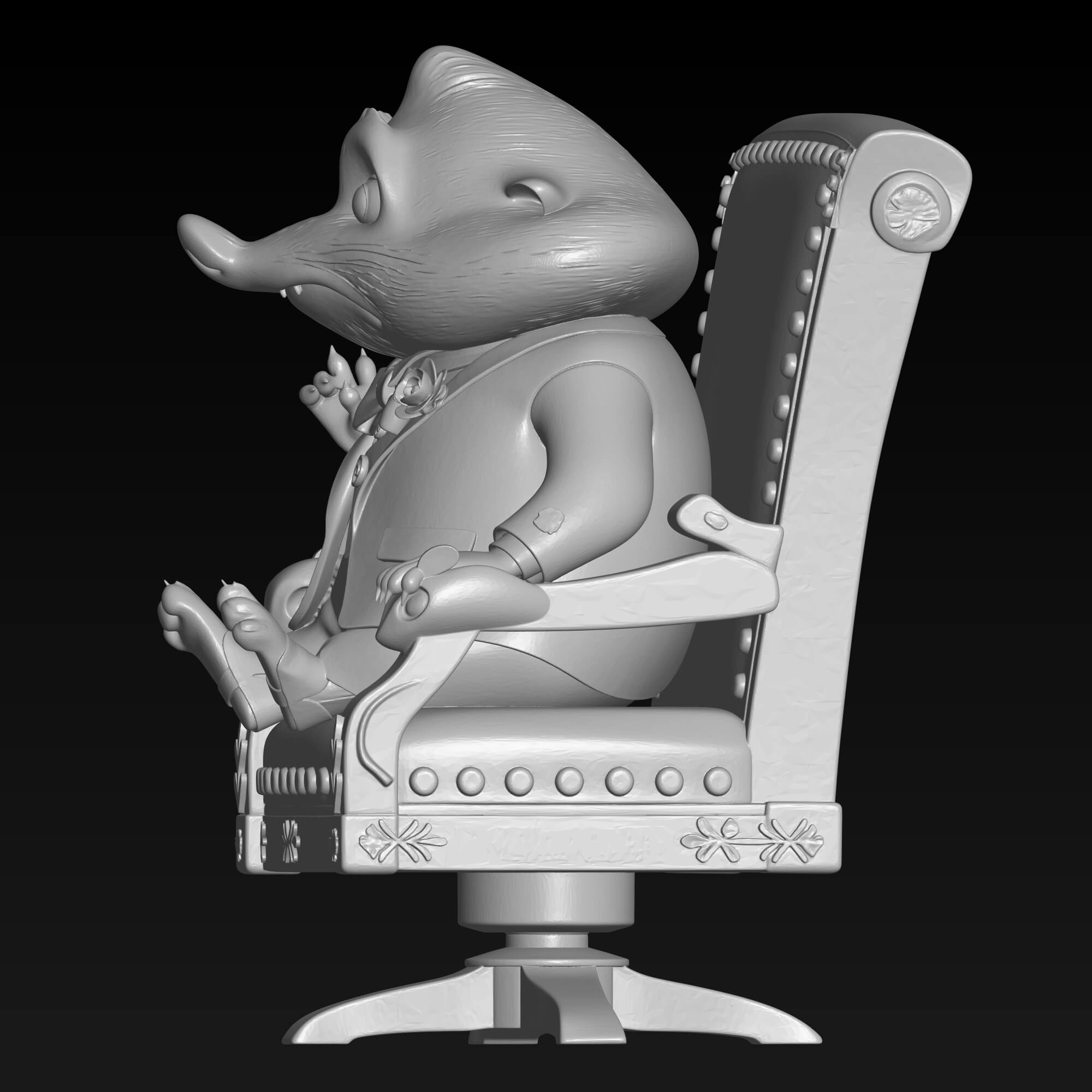 Zootopia Mr. Big 3D STL File for 3D Printing 3D Model