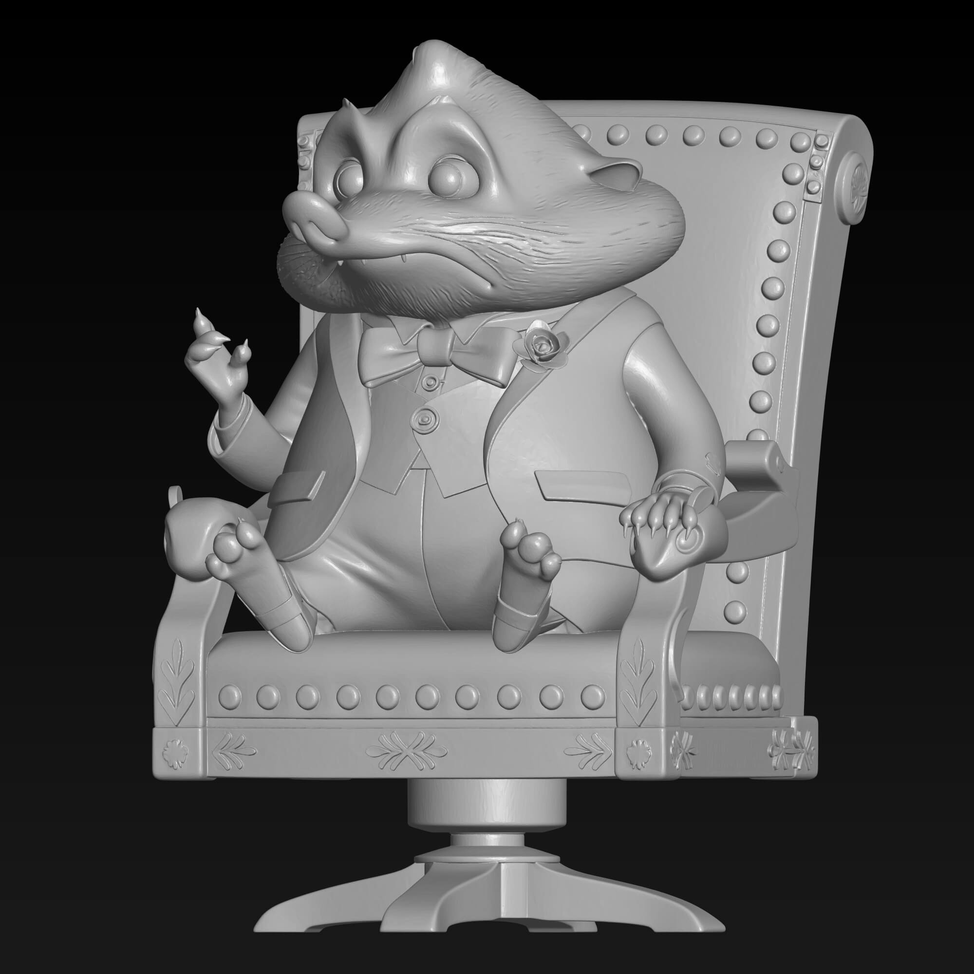 Zootopia Mr. Big 3D STL File for 3D Printing 3D Model