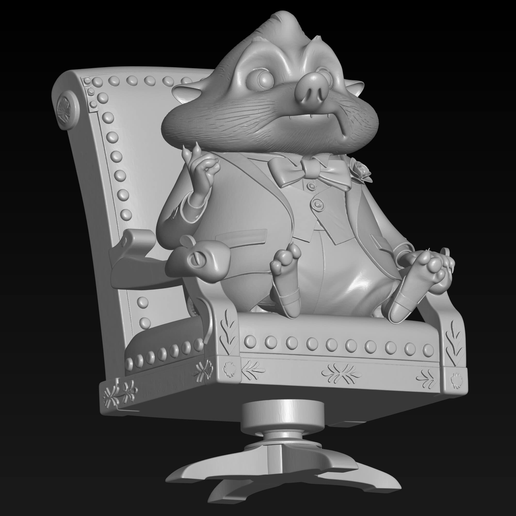 Zootopia Mr. Big 3D STL File for 3D Printing 3D Model