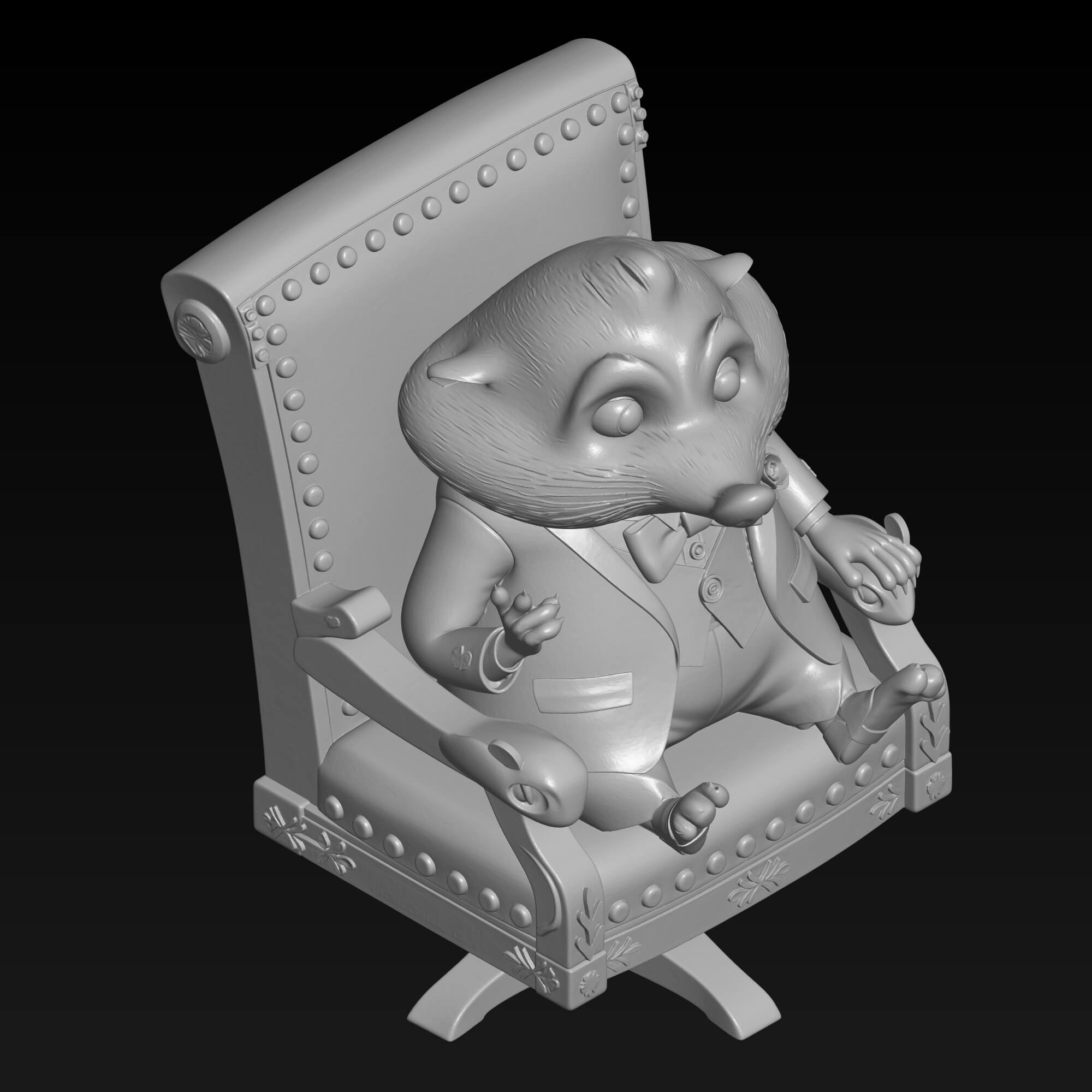 Zootopia Mr. Big 3D STL File for 3D Printing 3D Model