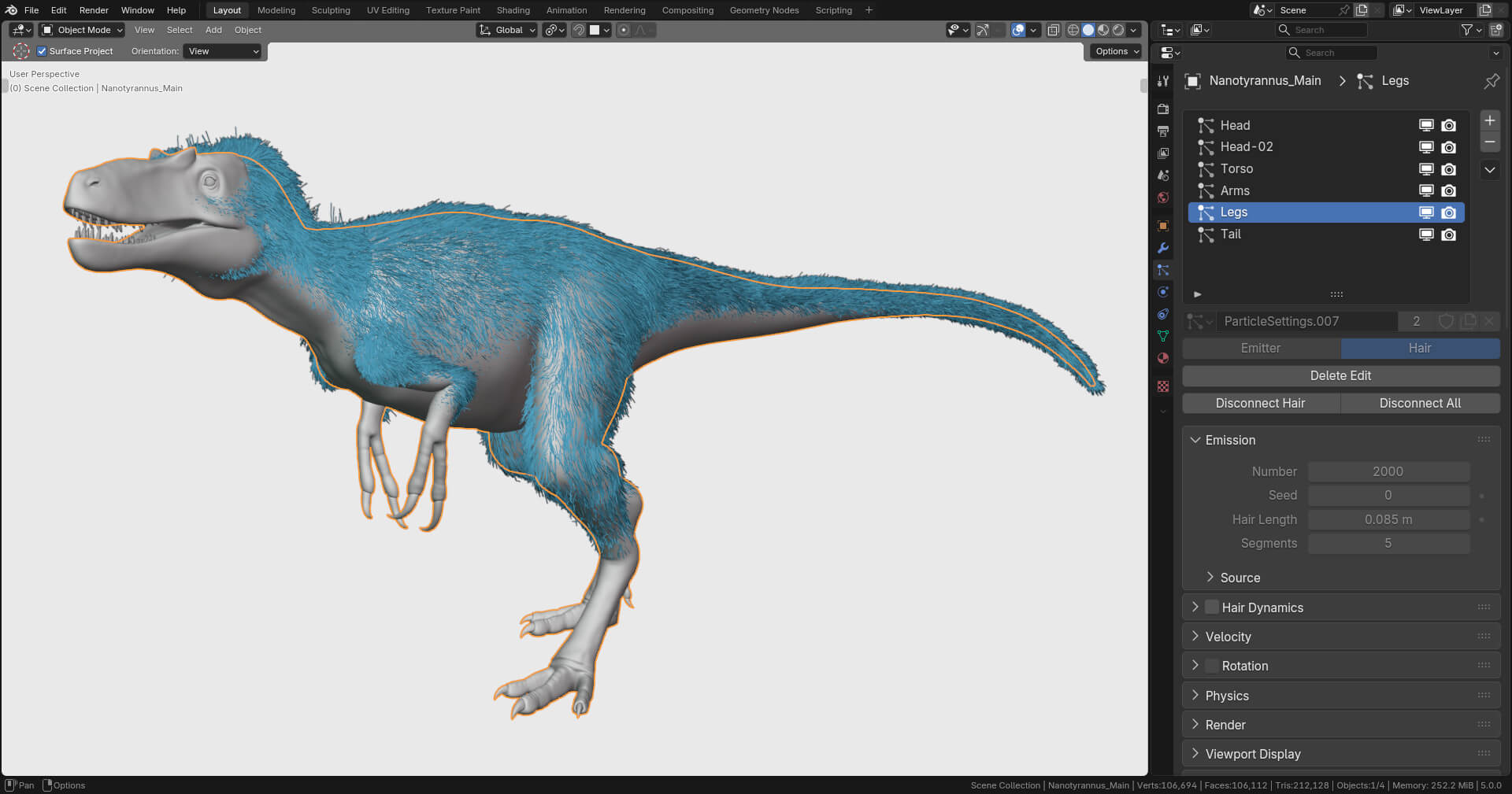 Nanotyrannus Rig 3D Model