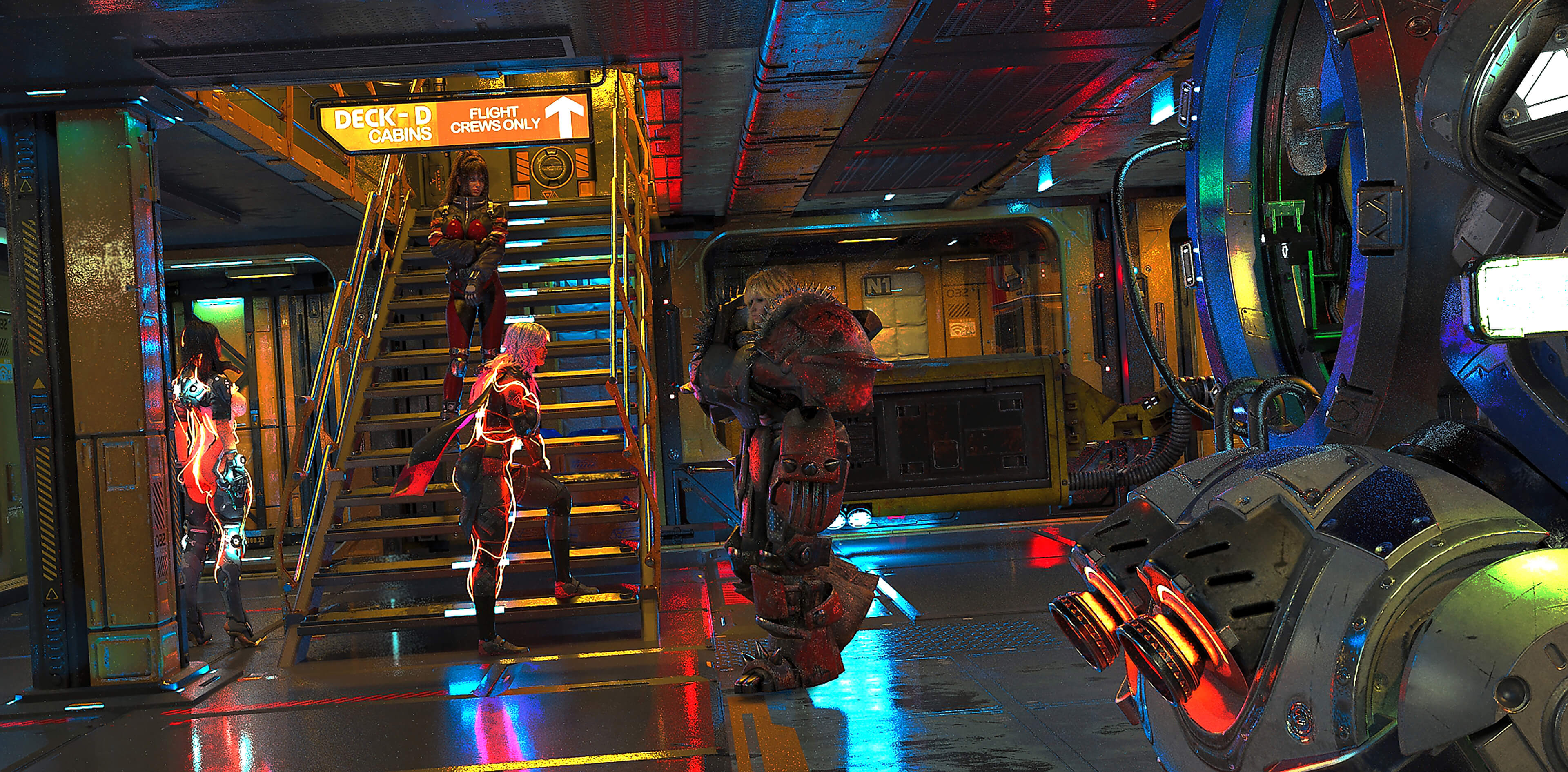 In the Garage 3D Render, Digital Artwork by Blackdowg
