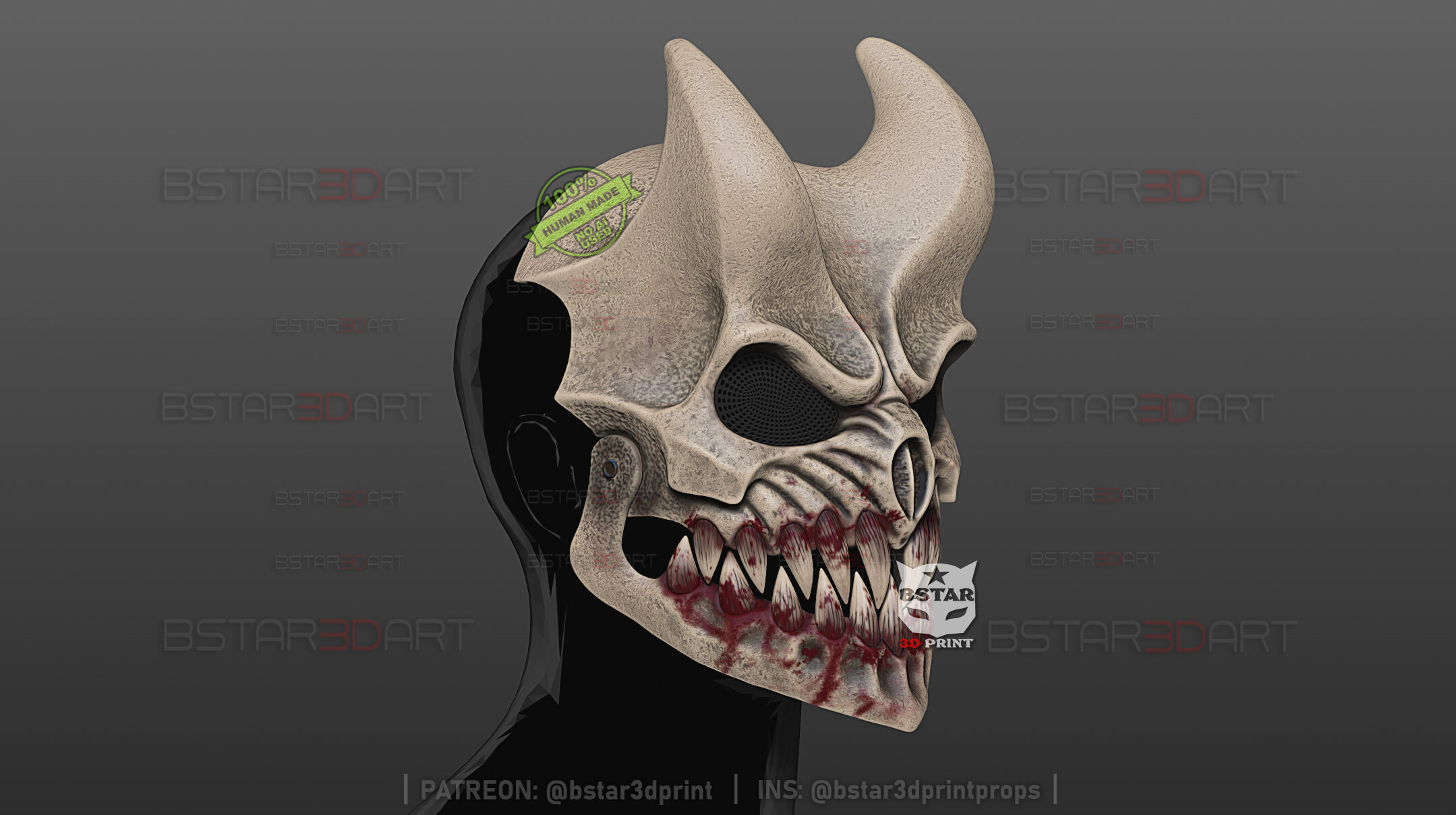 Alex Terrible Mask Movable Jaw - Grizzly Slaughter to Prevai 3D Model