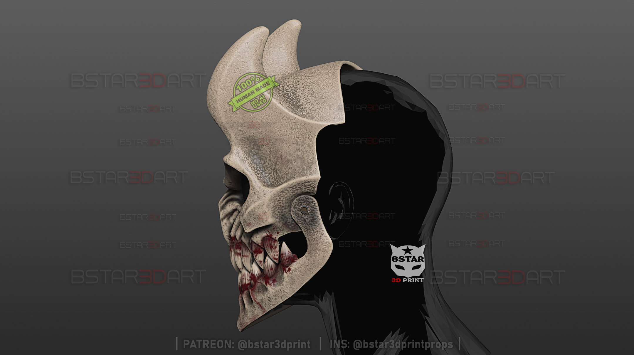 Alex Terrible Mask Movable Jaw - Grizzly Slaughter to Prevai 3D Model