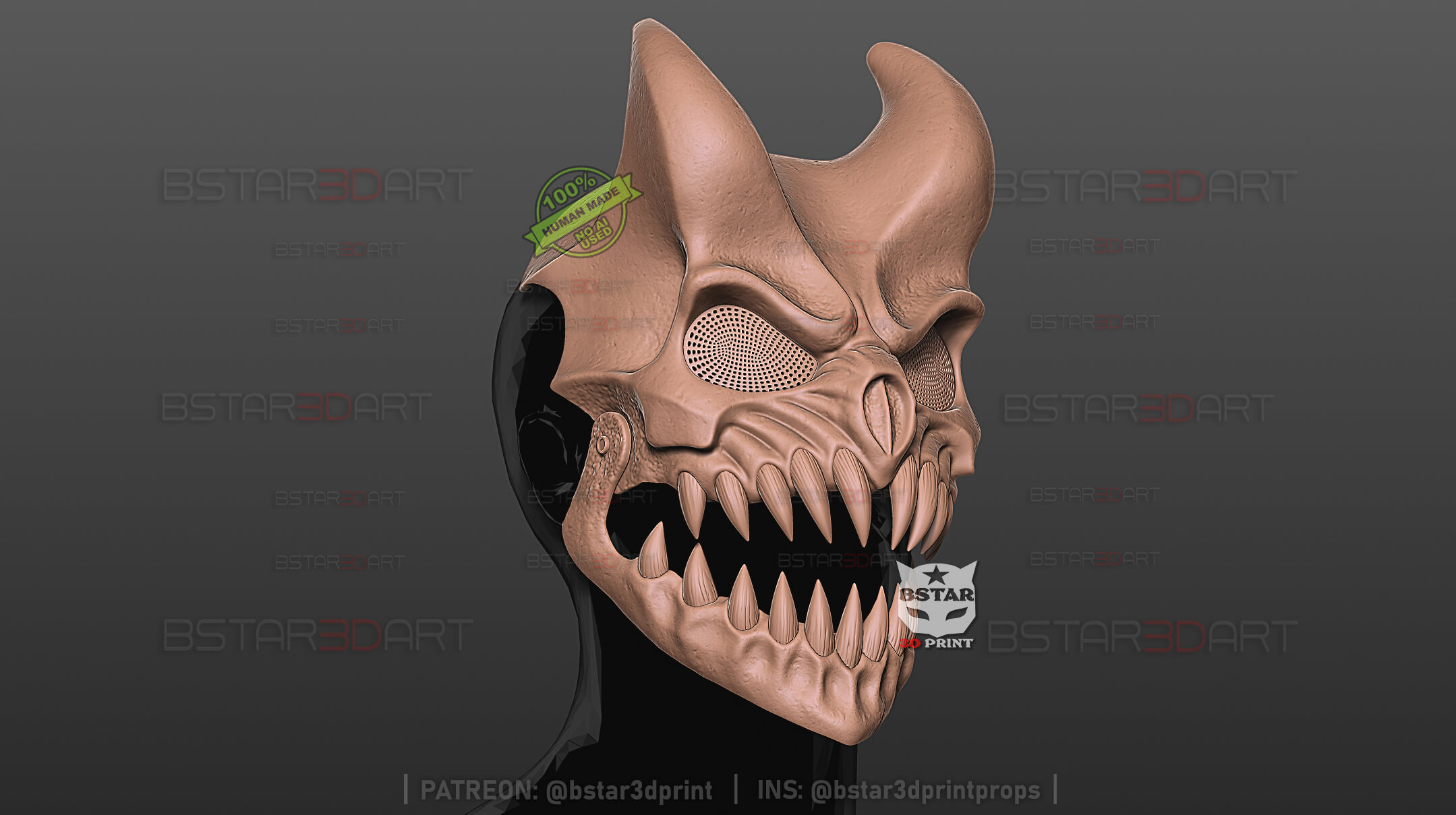Alex Terrible Mask Movable Jaw - Grizzly Slaughter to Prevai 3D Model