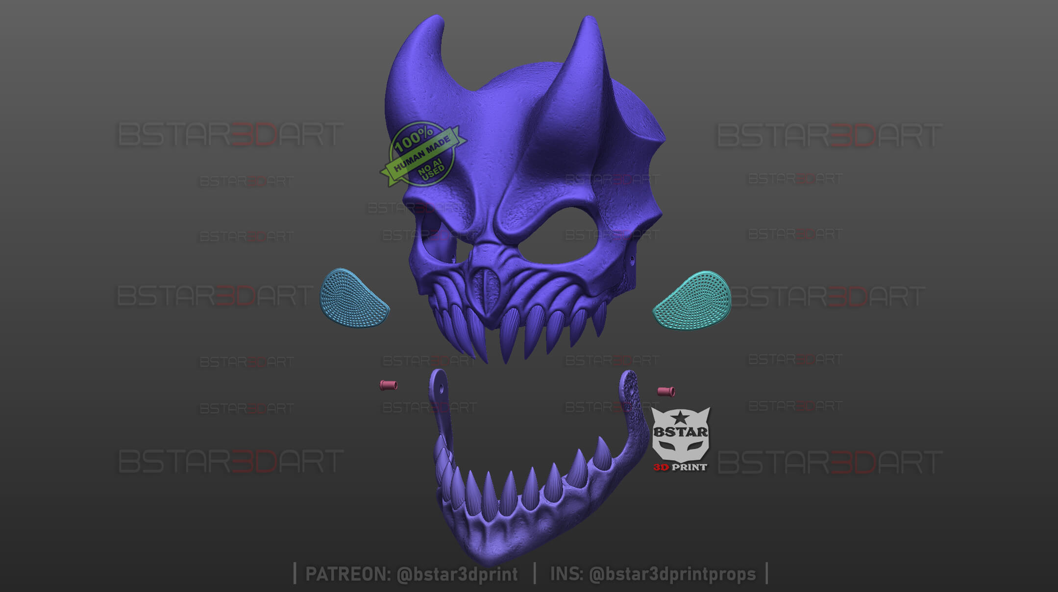 Alex Terrible Mask Movable Jaw - Grizzly Slaughter to Prevai 3D Model